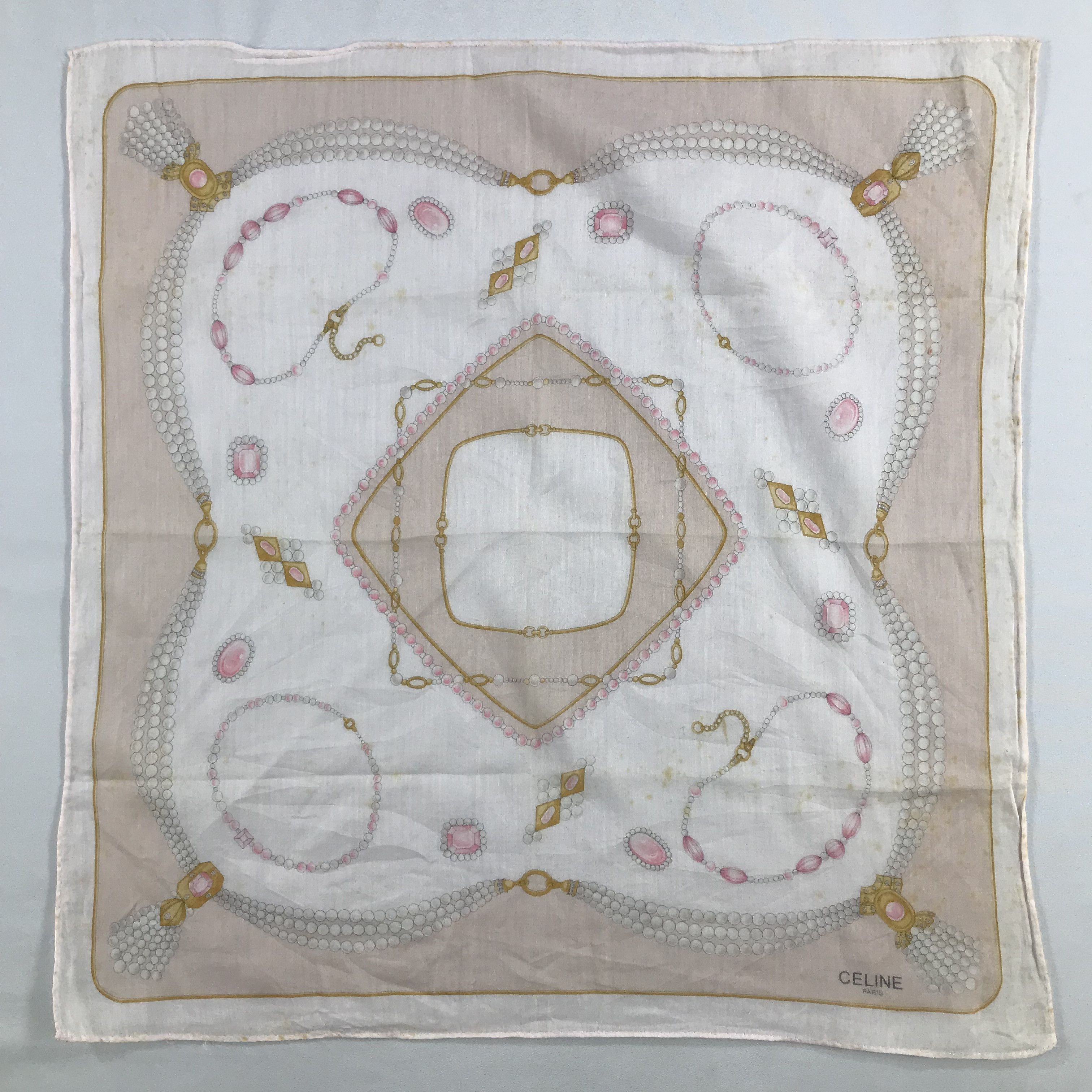 Celine × Vintage Celine Bandana / Handkerchief / Neckerchief - S2742A Size ONE SIZE - 1 Thumbnail