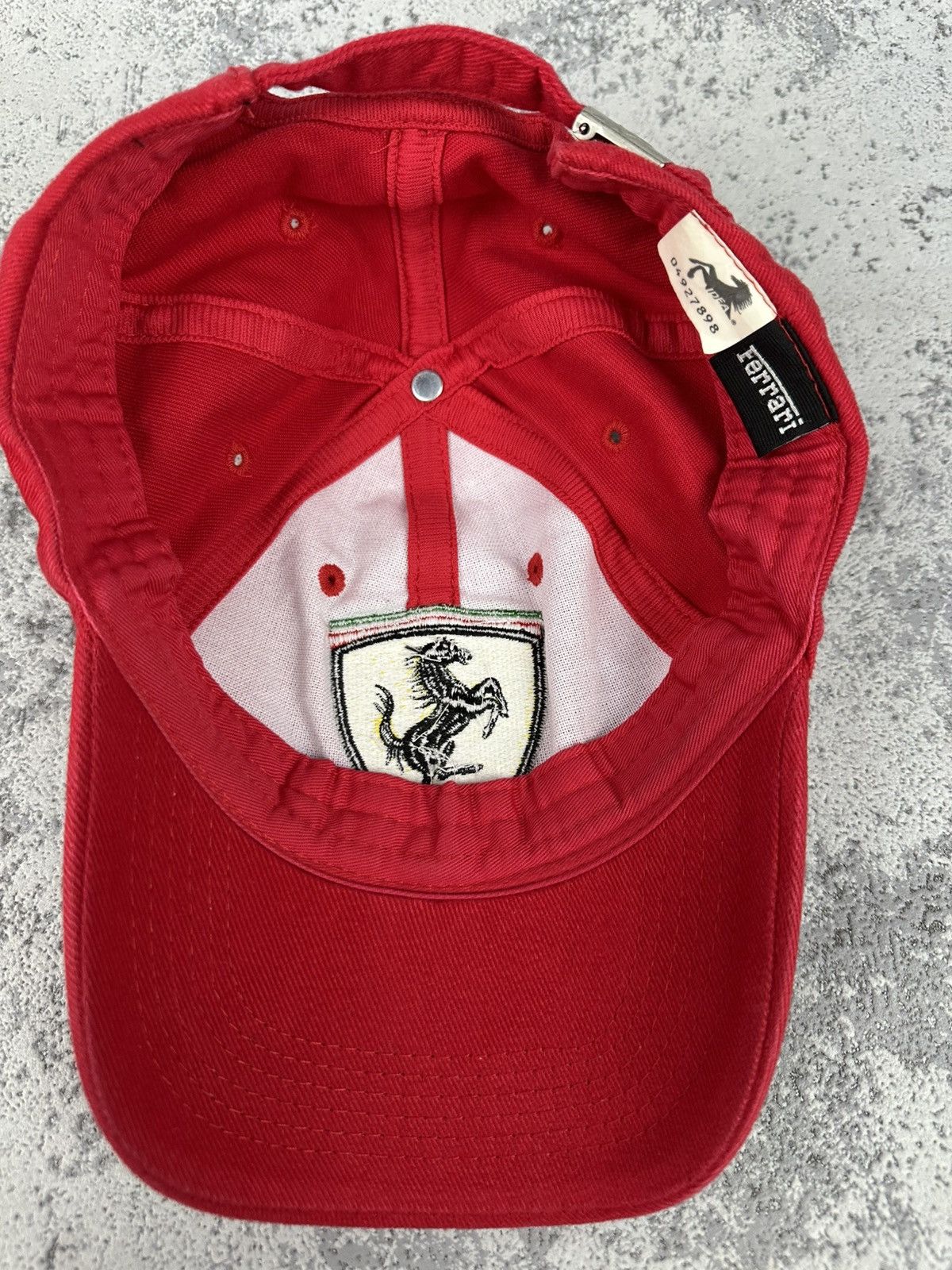 Ferrari Vintage Ferrari Racing Cap Red Logo Rare Licensed F1 Merch Size ONE SIZE - 5 Thumbnail