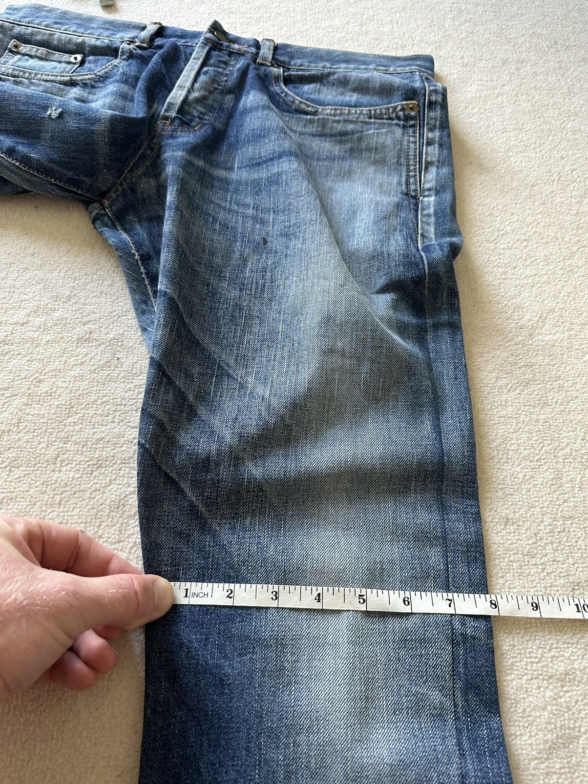 Saint Laurent Paris SS21 $890 Saint Laurent selvedge blue denim jeans 32 Size US 32 / EU 48 - 7 Thumbnail