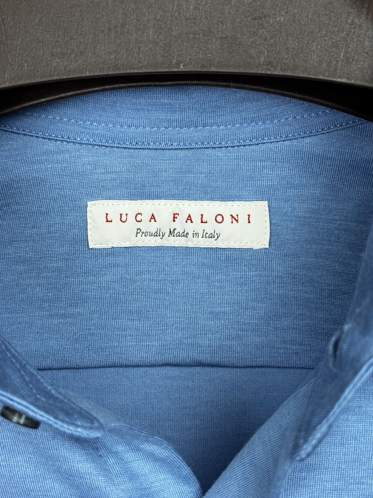 Other Luca Faloni Long Sleeve Shirt Silk-Cotton Sky Blue size S Size US S / EU 44-46 / 1 - 8 Thumbnail