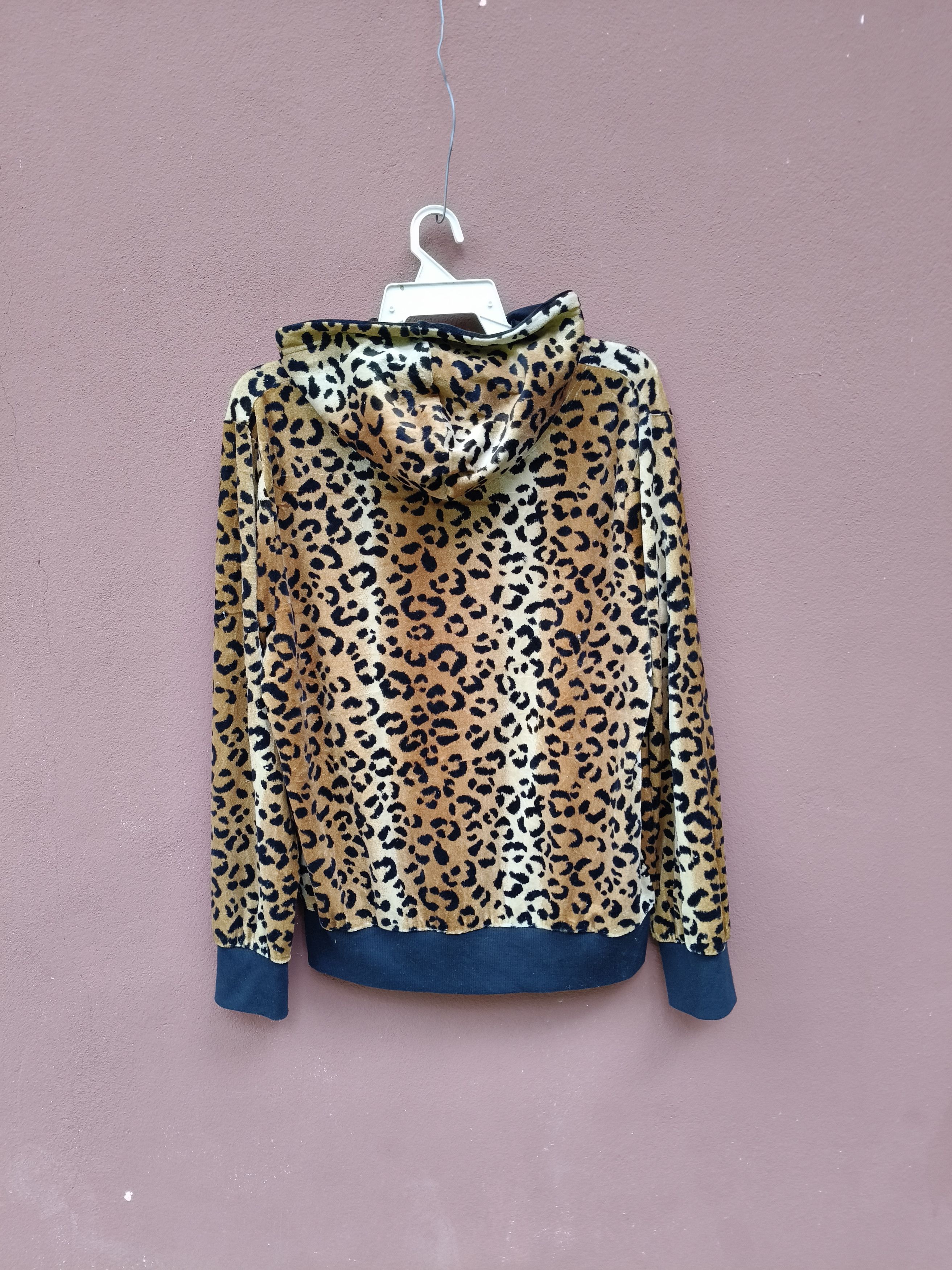 Japanese Brand Flash Blue Zipper Full Leopard Design Size L / US 10 / IT 46 - 2 Thumbnail