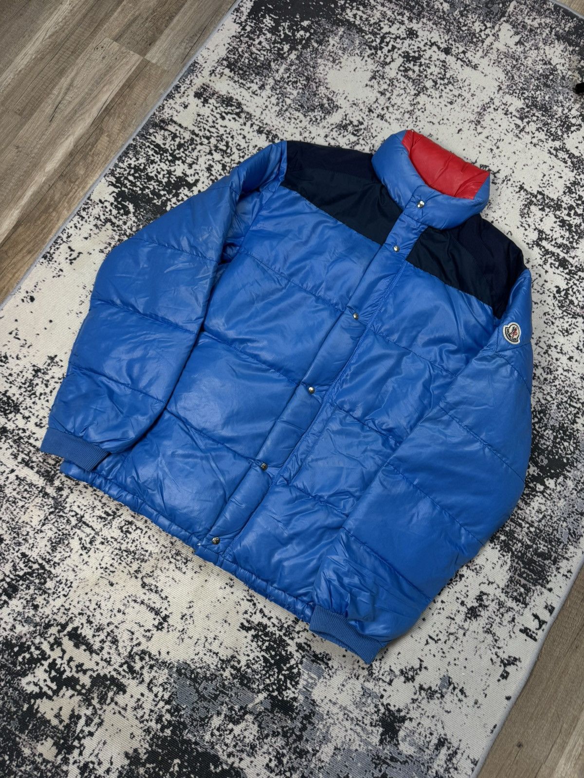 Designer × Moncler × Vintage Vintage Moncler Puffer Jacket Blue M Size US M / EU 48-50 / 2 - 2 Thumbnail