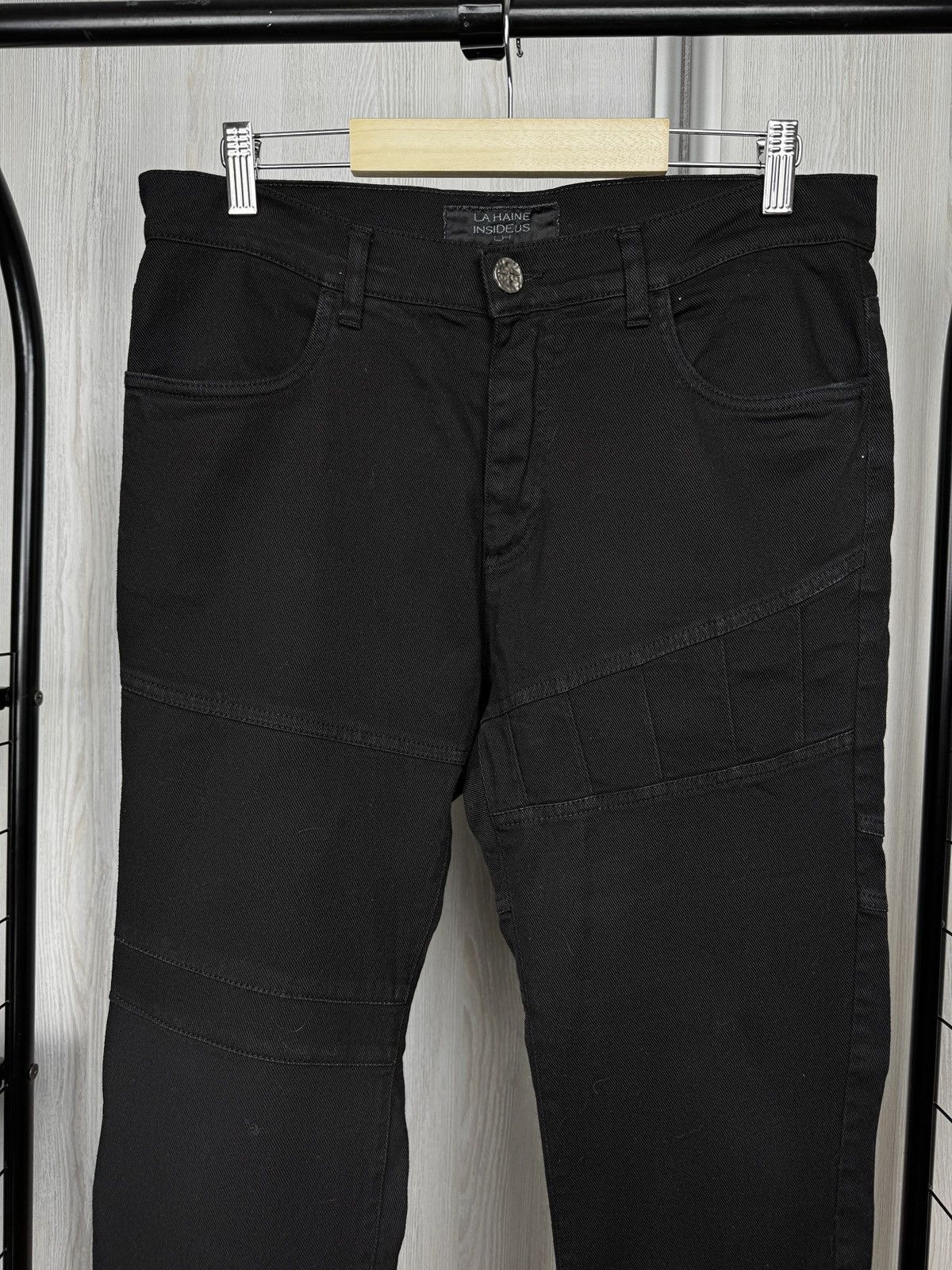 La Haine Inside Us La Haine Inside Us LH black zipper skinny biker jeans Size US 31 - 3 Thumbnail