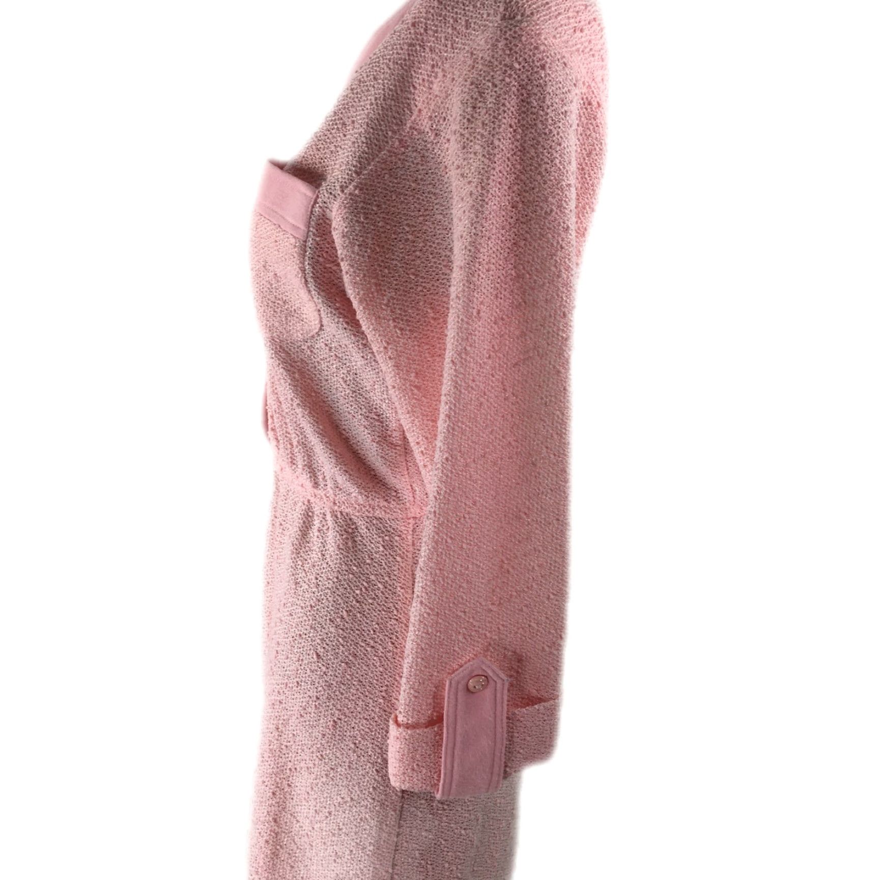 Vintage VINTAGE Leslie Fay Dress Pink Petite Size 4 Button Front Cinch Waist Midi Fit & Flare Women Size S / US 4 / IT 40 - 4 Thumbnail