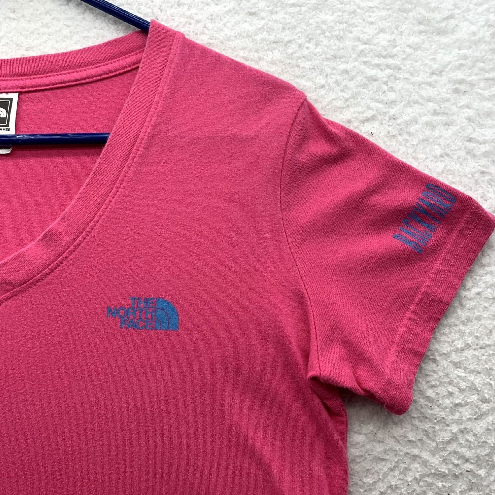 The North Face The North Face T-Shirt Womens M Pink USA Made Outdoors Backyard Project Size M / US 6-8 / IT 42-44 - 2 Thumbnail