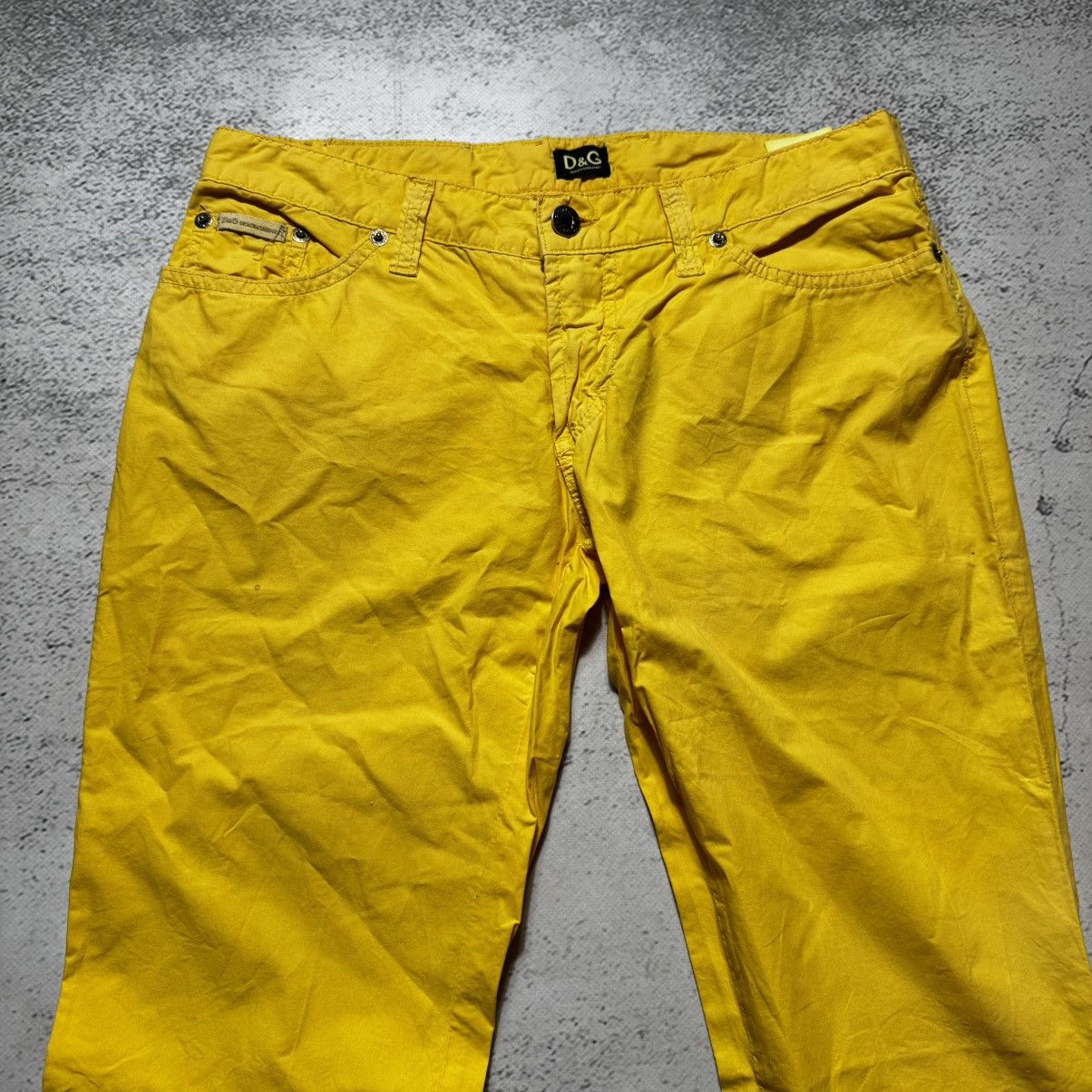 Dolce & Gabbana rare flared dolce gabbana pants yellow label boot cut pants Size 28" / US 6 / IT 42 - 6 Thumbnail