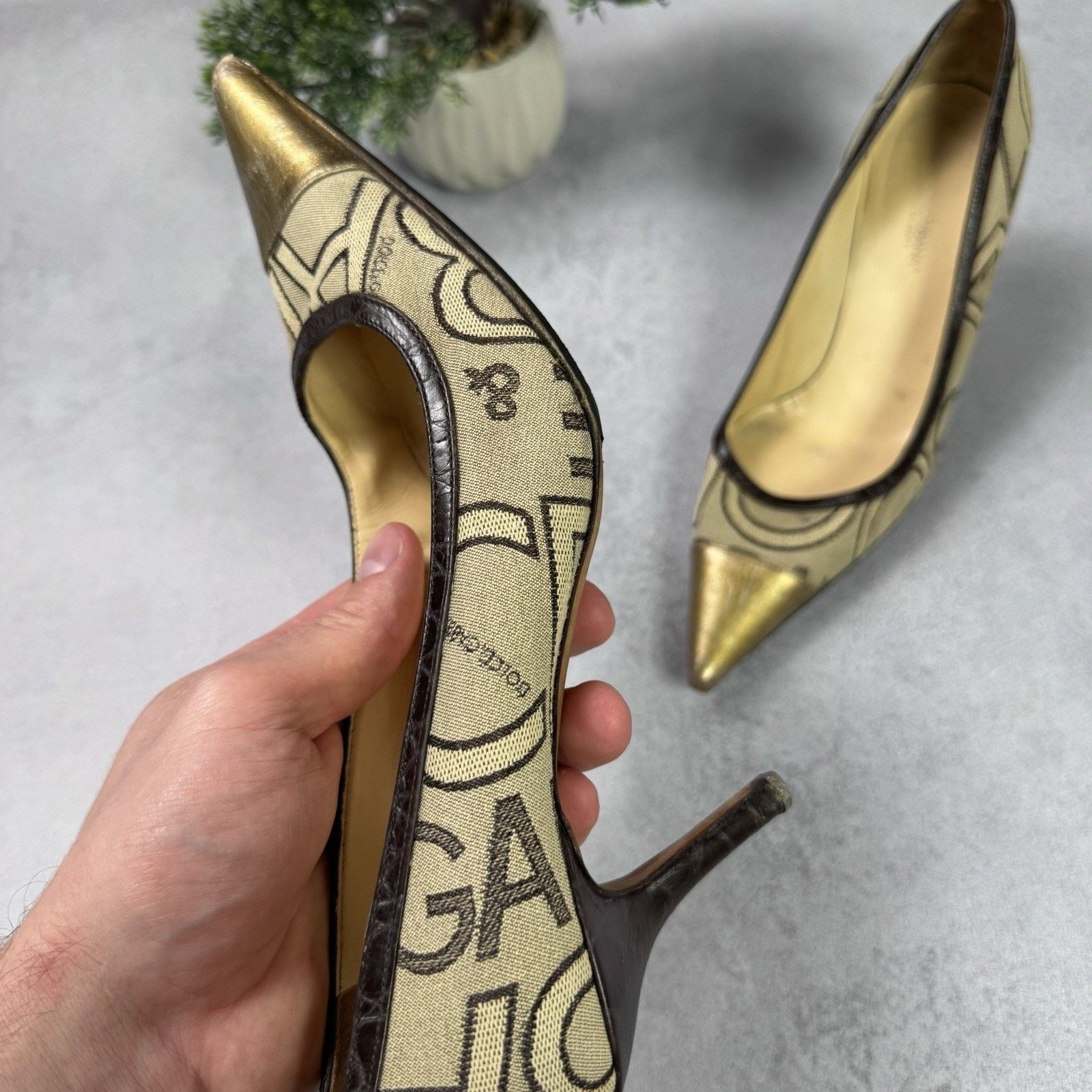 Dolce & Gabbana Dolce Gabbana Womrn Monogram Hells Pumps Size 38.5 US 8.5 Size US 8.5 / IT 38.5 - 16 Thumbnail