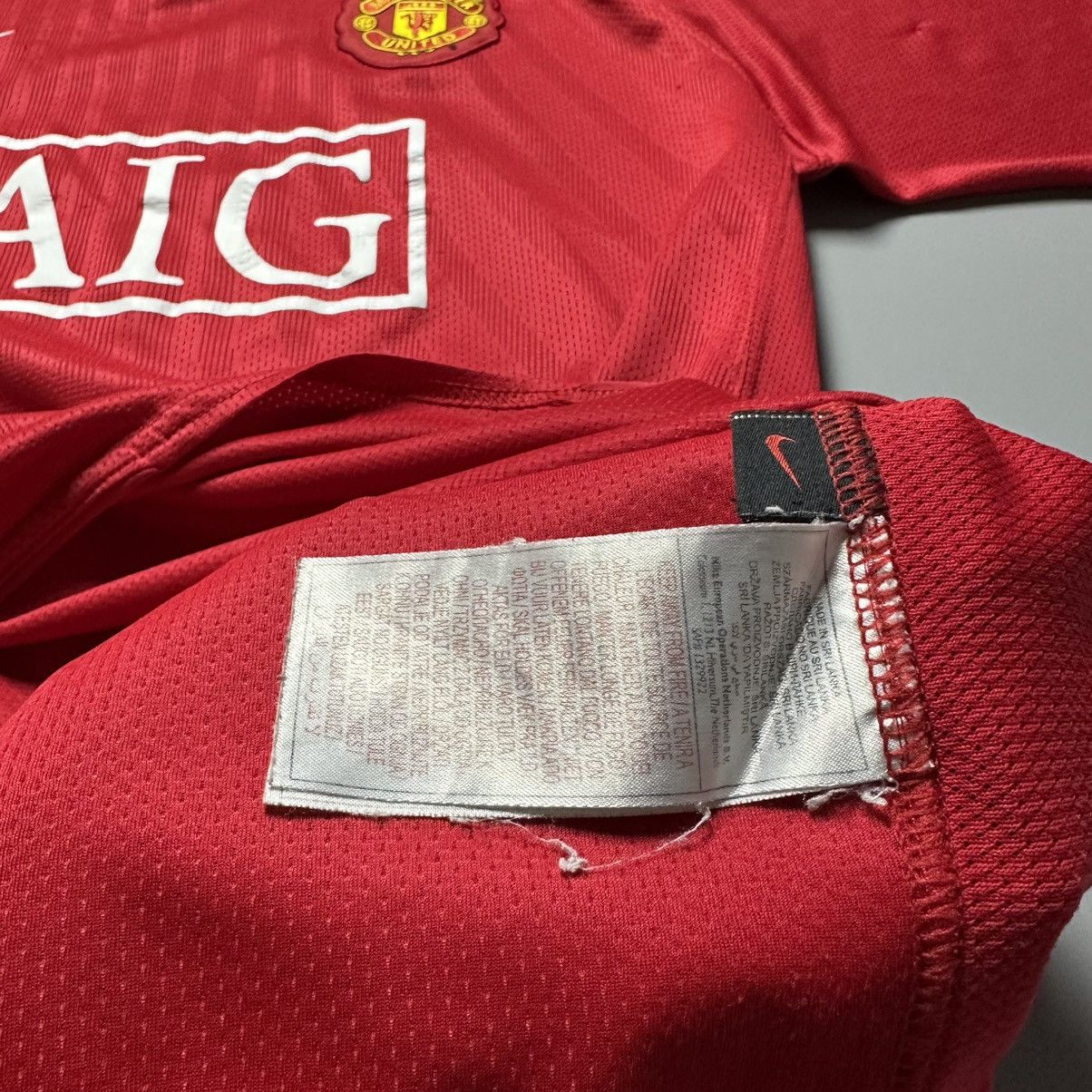 Nike MAN UNITED NIKE 2007/2008 FOOTBALL HOME JERSEY #7 RONALDO Size US XL / EU 56 / 4 - 13 Thumbnail