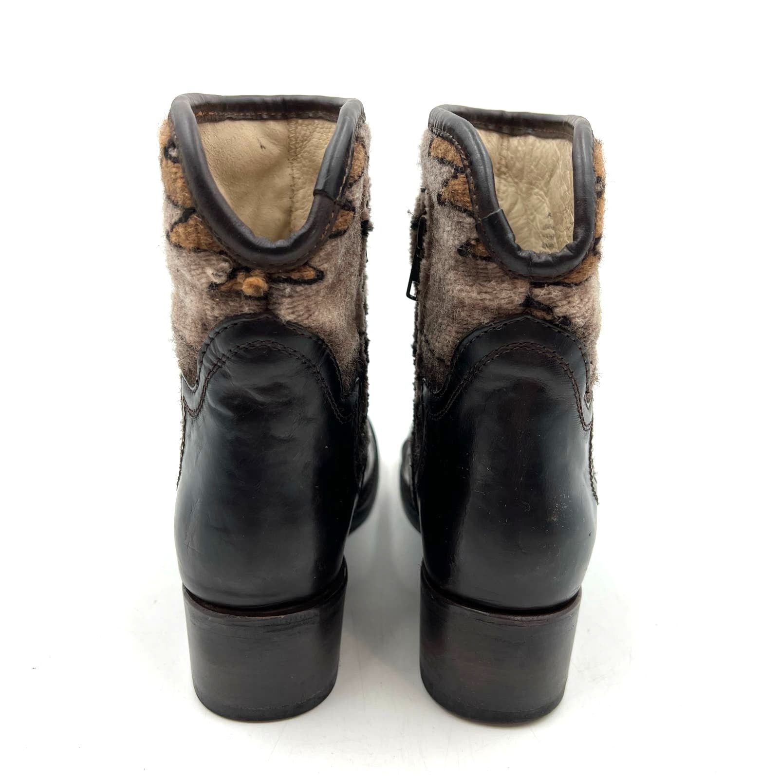 Other × Steve Madden Freebird By Steven Shine Boots Dark Brown Ankle Boots Size US 7 / IT 37 - 5 Thumbnail