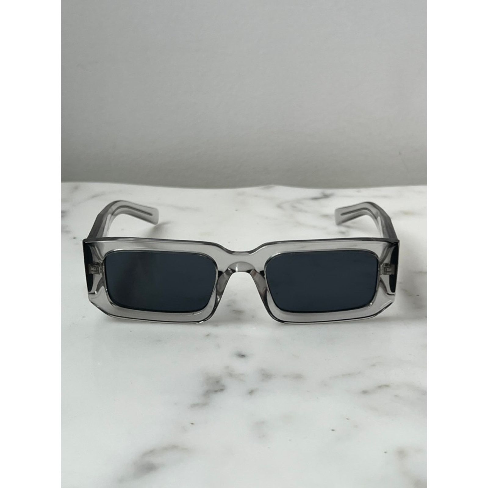 Prada NEW Prada PR06YS Sunglasses in Transparent Grey Size ONE SIZE - 5 Thumbnail