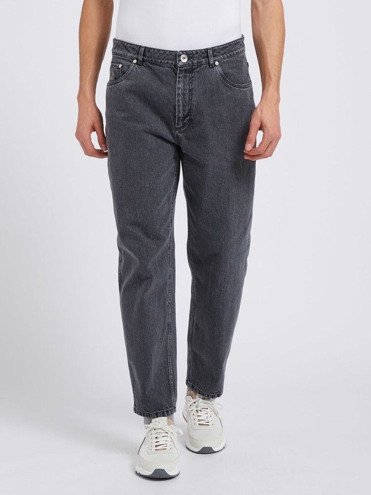 Brunello Cucinelli o1w1db10924 Denim Pants in Medium Grey Size US 28 / EU 44 - 1 Preview