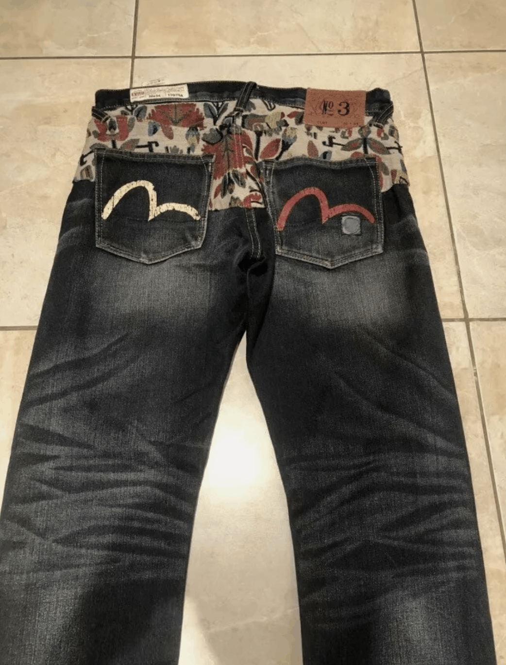 CLOT Evisu X CLOT Collab Mens Tribal Mayan Selvedge Denim Jeans Size US 30 / EU 46 - 2 Thumbnail