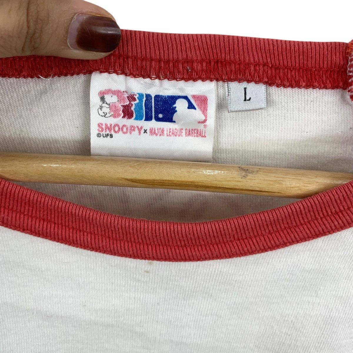 MLB MLB x PEANUTS Boston Red Sox Snoopy Tee Shirt Top Baseball Size L / US 10 / IT 46 - 8 Thumbnail