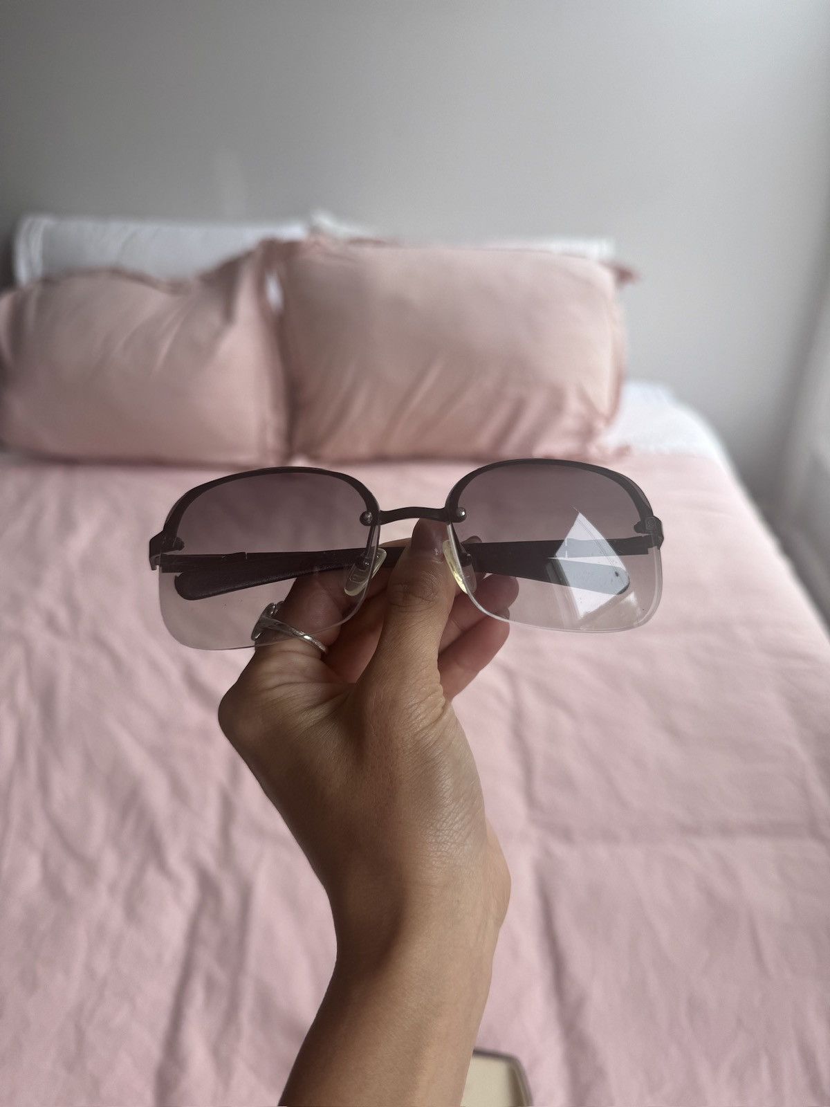 Loewe Vintage Loewe Rimless Gradient Sunglasses Size ONE SIZE - 2 Thumbnail