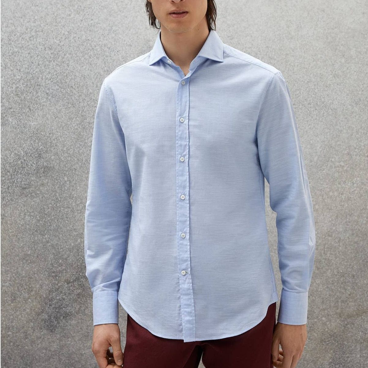 Zara Zara Shirt Men L Lightweight Button-down Collar Long Sleeve Size US L / EU 52-54 / 3 - 1 Thumbnail