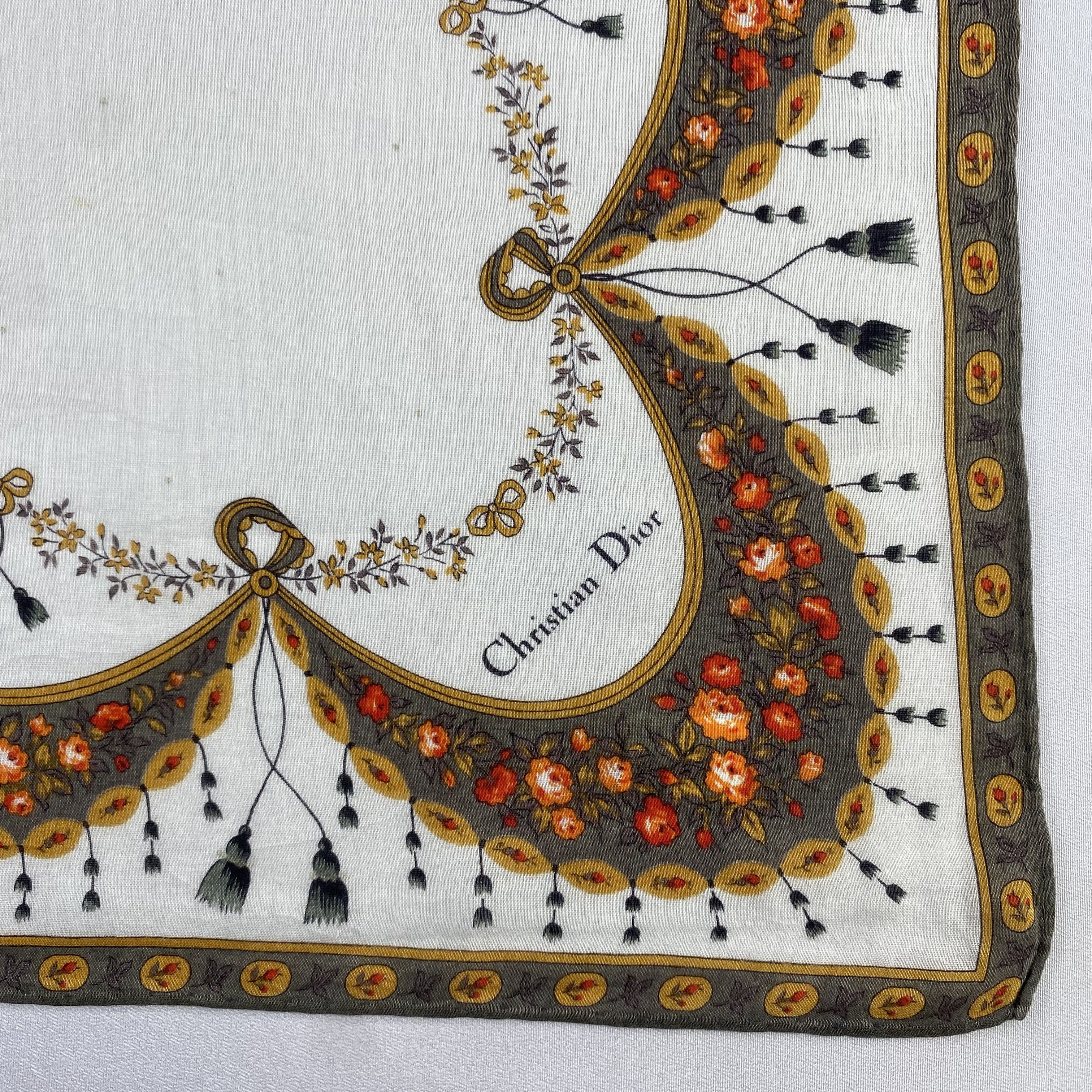 Vintage Christian Dior Monsieur Handkerchief / Neckerchief-P1091 Size ONE SIZE - 3 Thumbnail