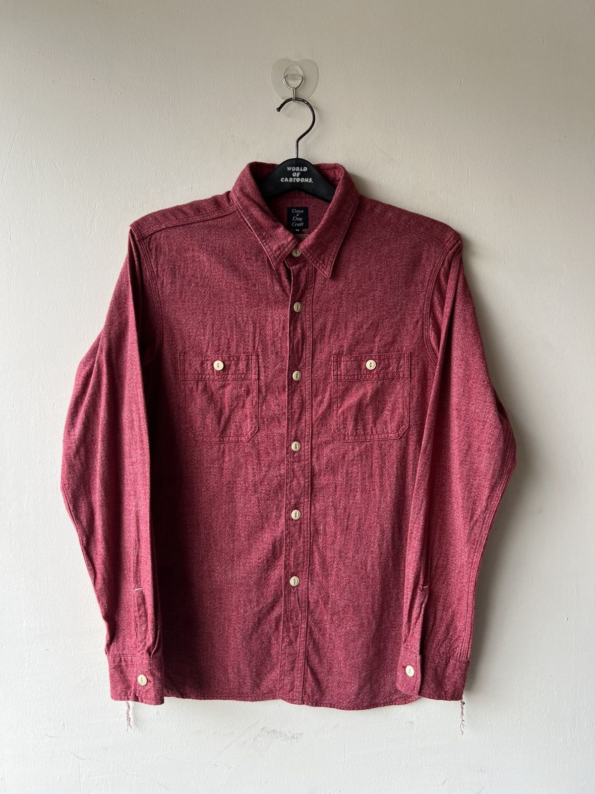 Freewheelers Days & Day Craft Selvedge Gusset Salt & Pepper Work Shirt Size US M / EU 48-50 / 2 - 2 Thumbnail