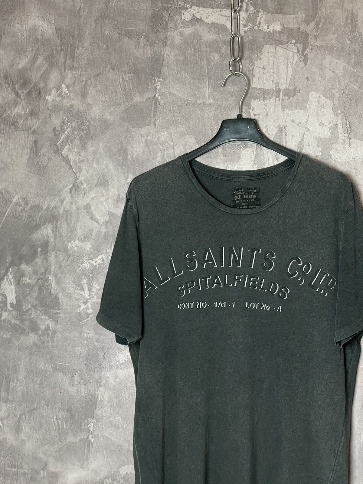 Allsaints × Vintage Allsaints big logo black t-shirt avant garde Size US L / EU 52-54 / 3 - 4 Thumbnail