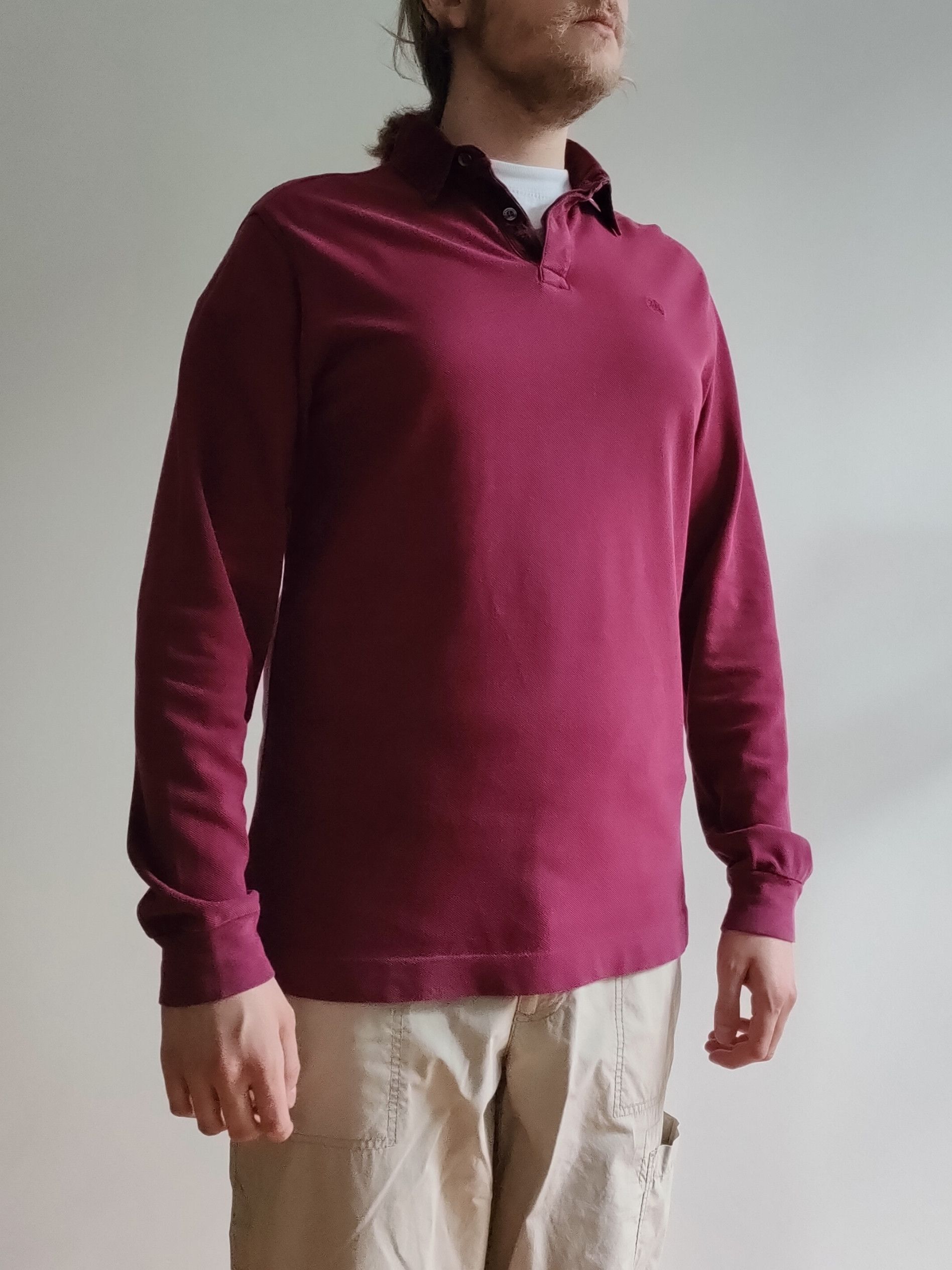 Burberry 2000s Burberry longsleeve polo Size US L / EU 52-54 / 3 - 10 Thumbnail