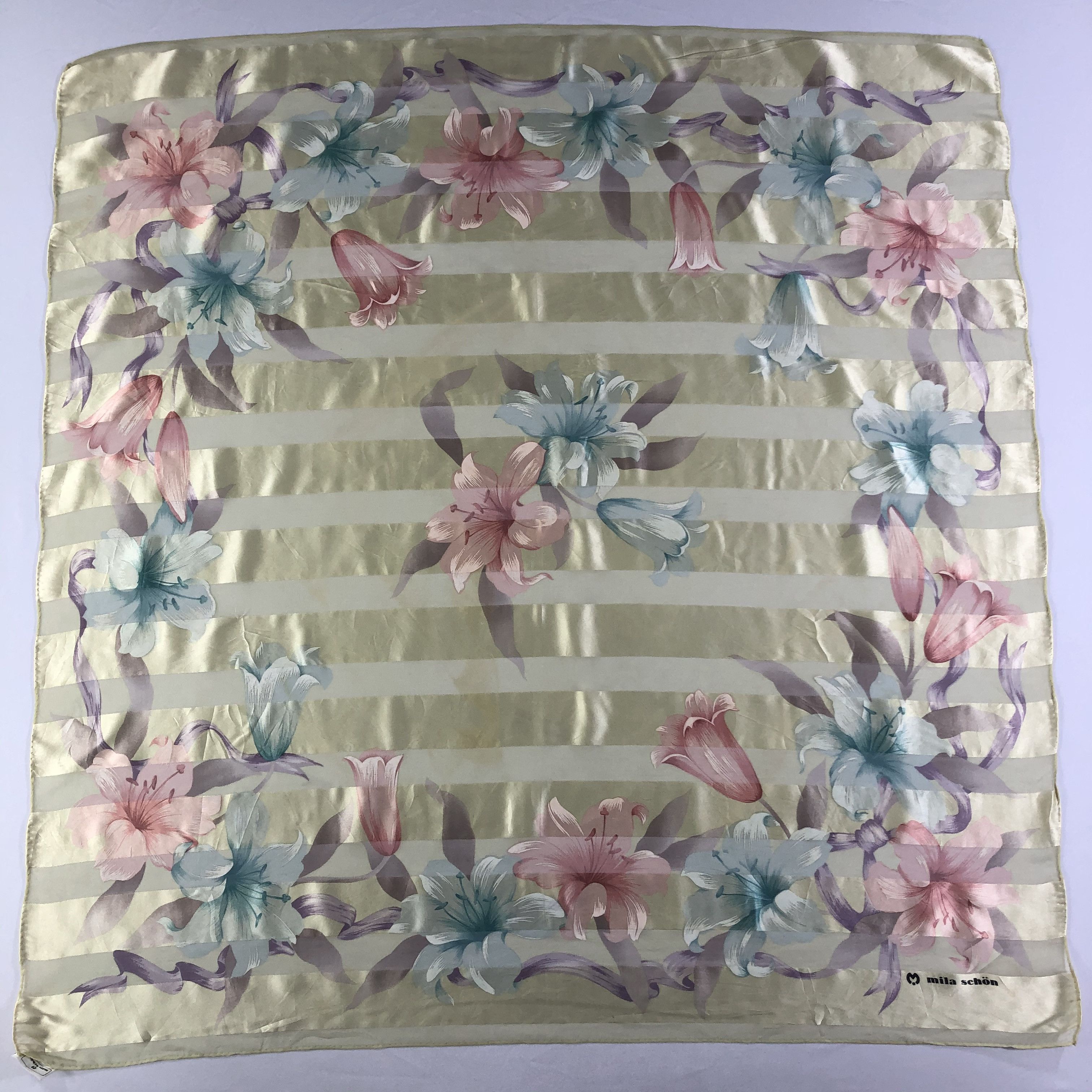 Mila Schon × Vintage Vintage Mila Schon Silk Scarf Size ONE SIZE - 2 Thumbnail