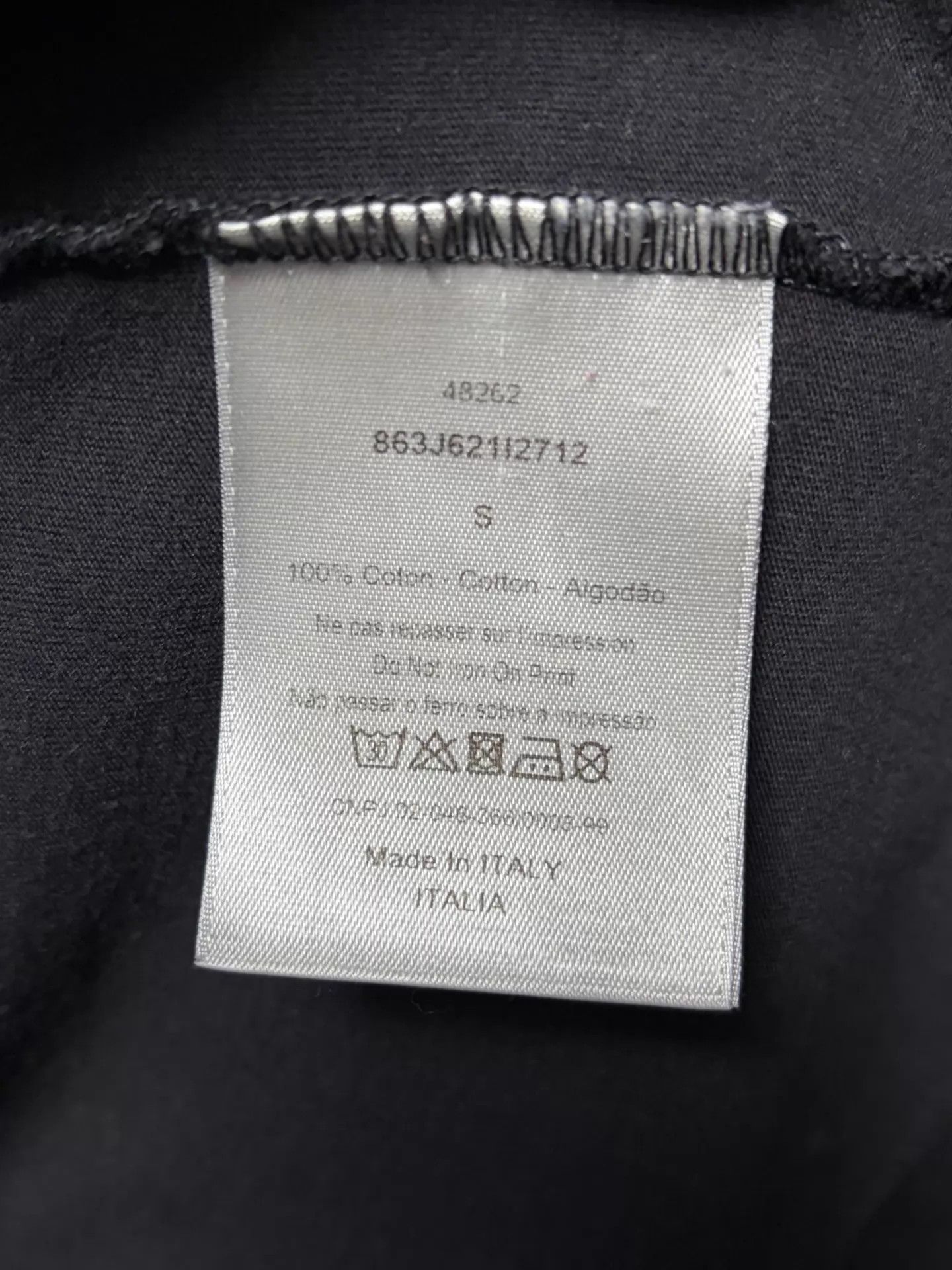 Dior Dior Black Logo Short Sleeve T-Shirt Unisex S Size S / US 4 / IT 40 - 4 Thumbnail