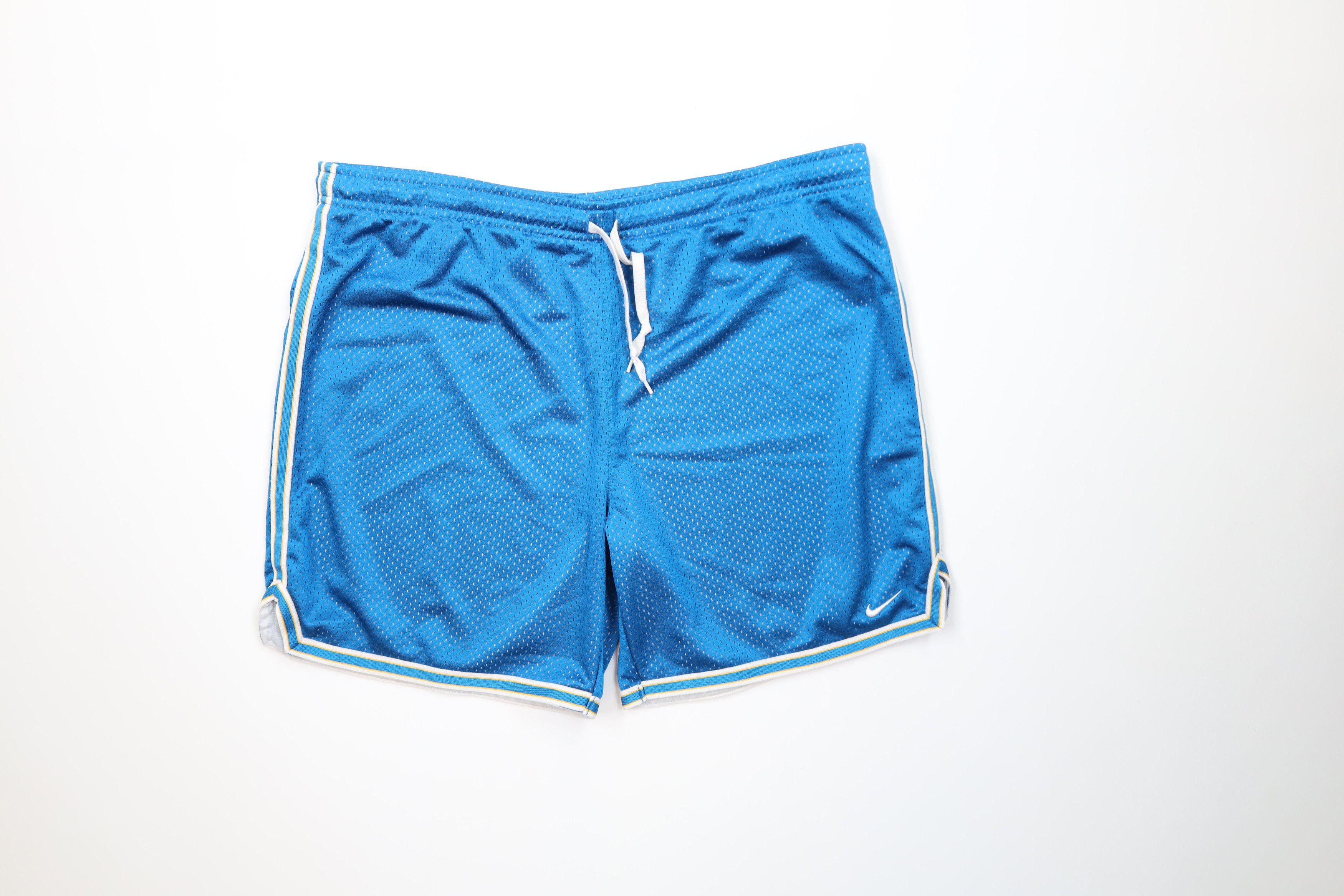 Nike Vintage Nike Scott Mini Swoosh Striped Mesh Shorts AS IS Size 36" / US 14 / IT 50 - 1 Thumbnail