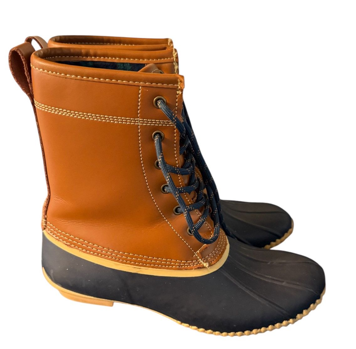 Lands' End Lands End Flannel Insulated Duck Rain Boots Womans 9 B Size US 9 / IT 39 - 4 Thumbnail