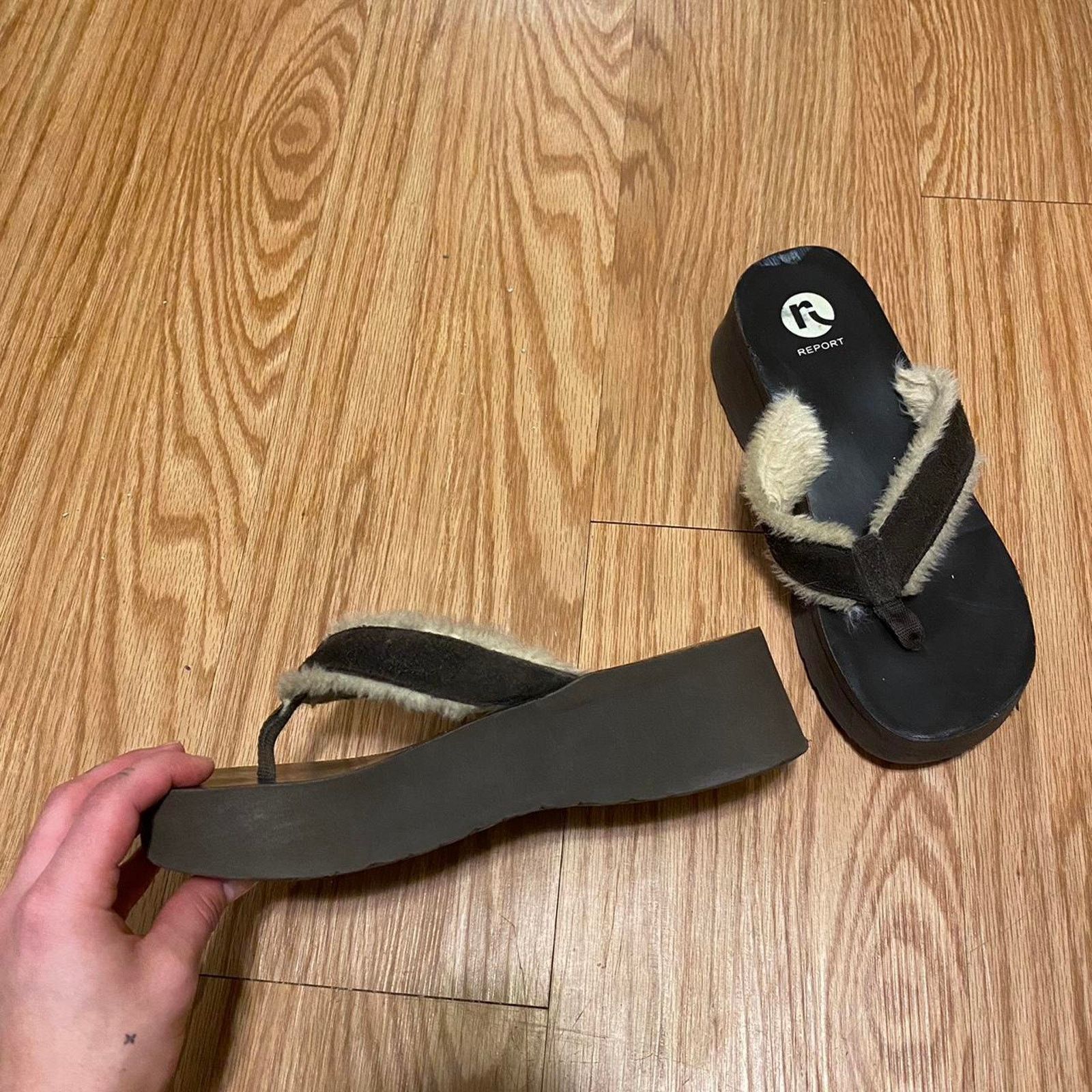 Report Collection Y2k furry platform sandals Size US 7.5 / IT 37.5 - 3 Thumbnail