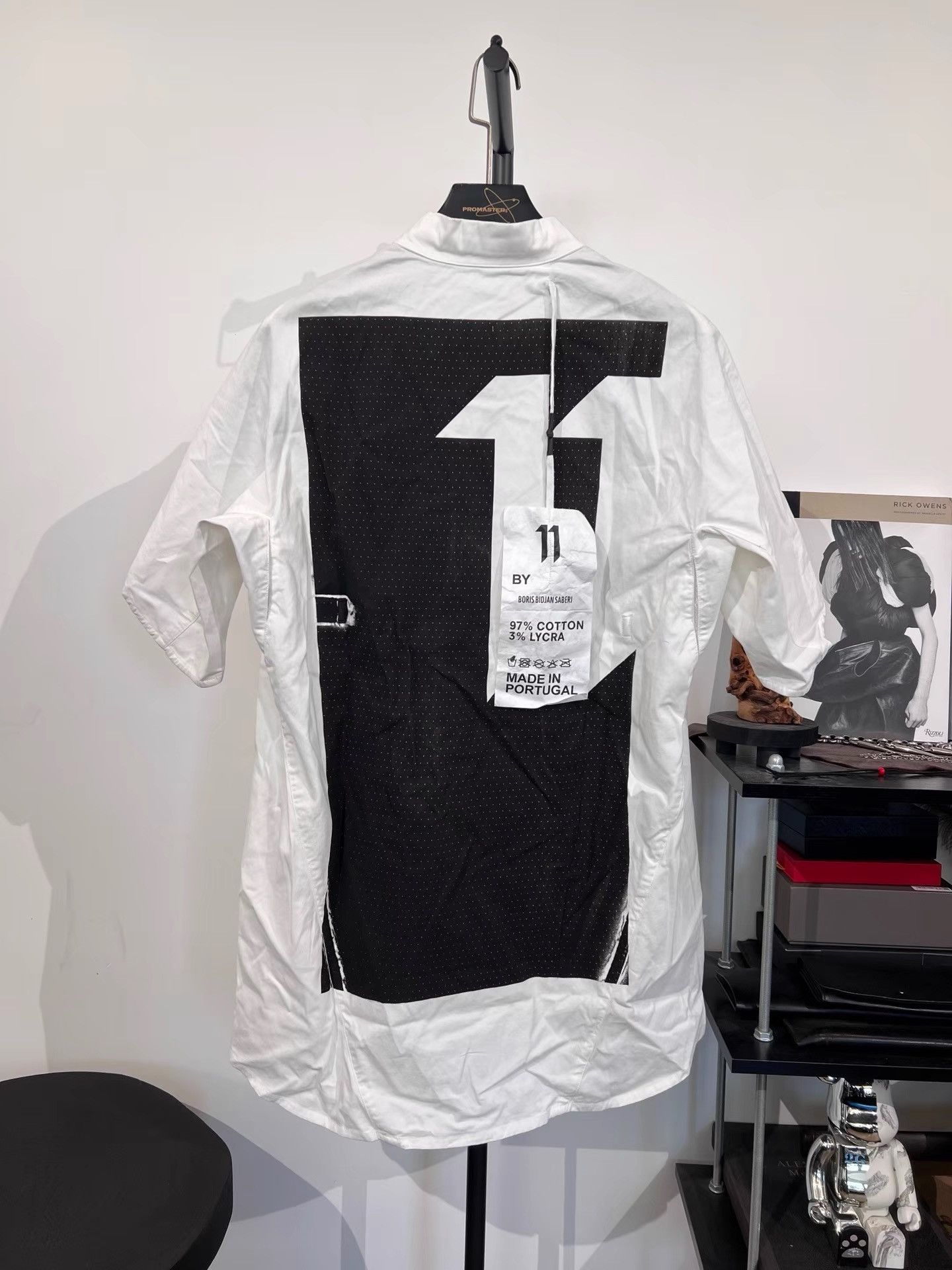 11 By Boris Bidjan Saberi 11by BBS Structured Cotton Short Sleeve Coat K35 Size US XXL / EU 58 / 5 - 2 Thumbnail