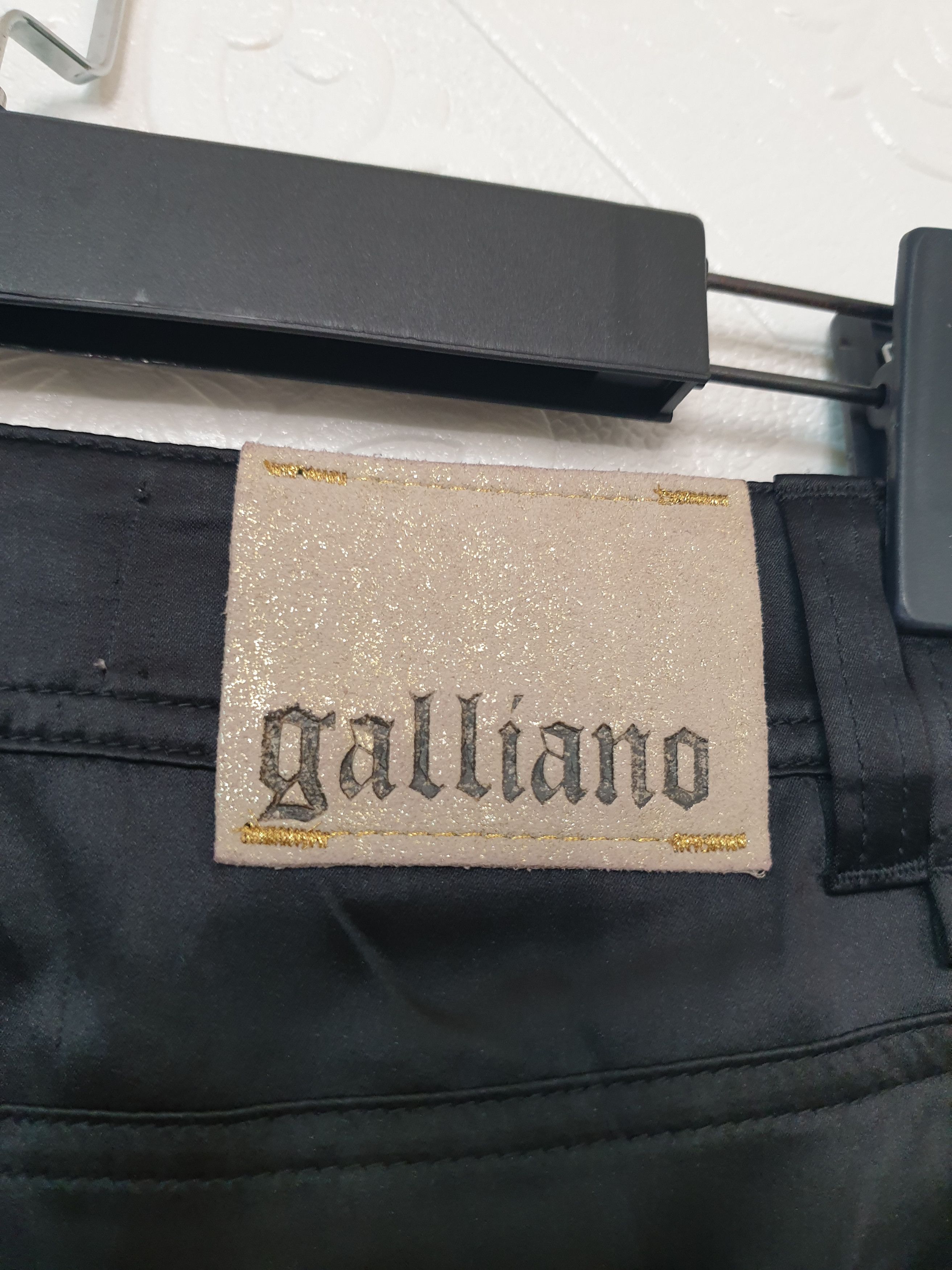 John Galliano GALLIANO pants for WOMEN black size small JOHN GALLIANO Size 27" / US 4 / IT 40 - 7 Thumbnail