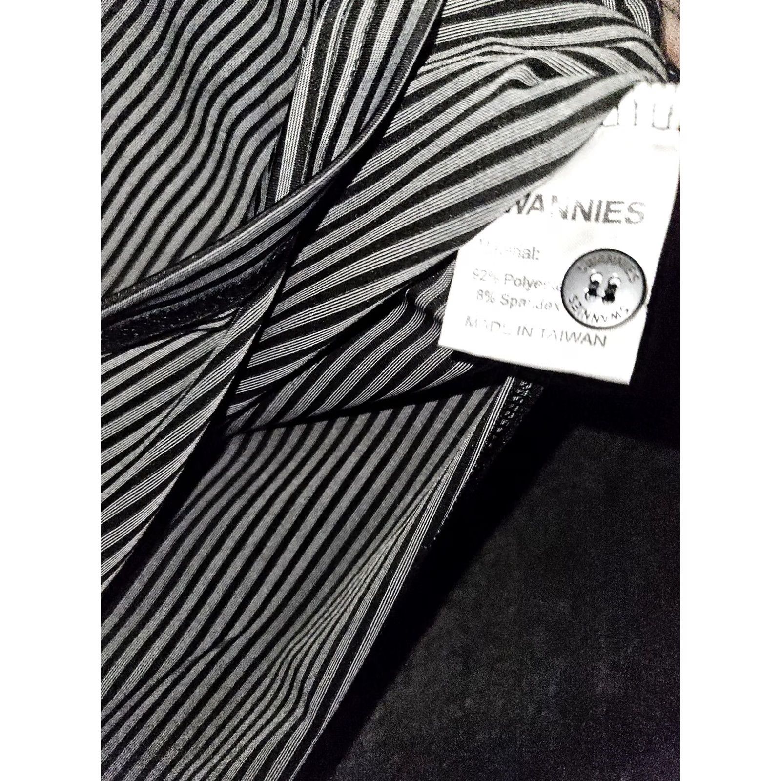 Vintage Swannies Polo Shirt Mens XL Black Gray Stripe Holiday Island Golf Performance Size US XL / EU 56 / 4 - 7 Thumbnail