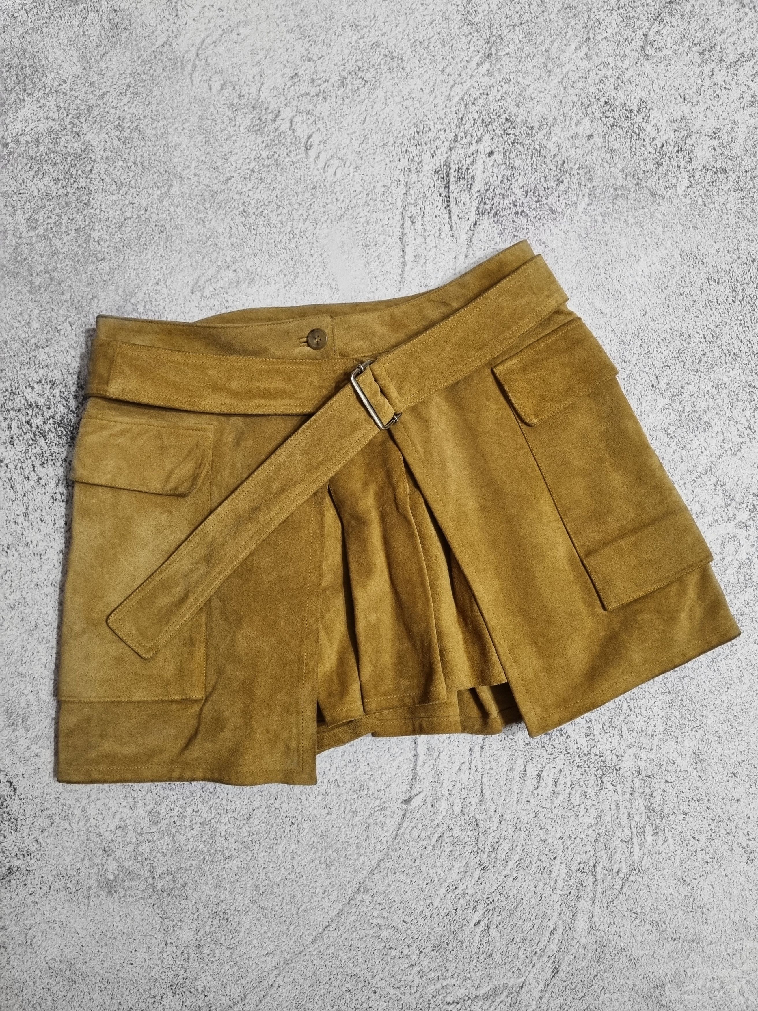 Alexander McQueen Rare Alexander McQueen Vintage Genuine Leather Mini Skirt Size 28" / US 6 / IT 42 - 3 Thumbnail