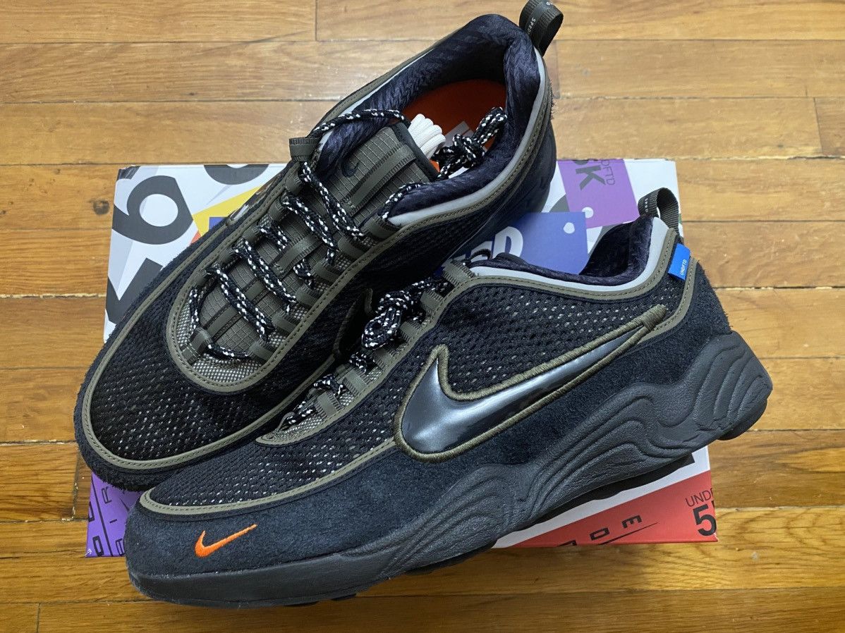 Nike × Undefeated Size 12 - Undefeated x Nike Air Zoom SPIRIDON Khaki Black Size US 12 / EU 45 - 2 Thumbnail