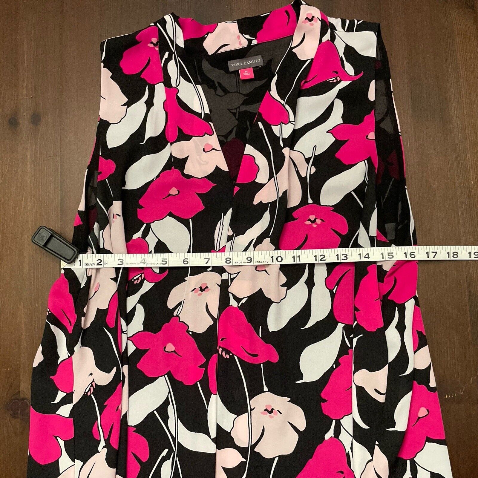 Vince Camuto Vince Camuto Sleeveless Floral Shift Dress Black Pink XL Size XL / US 12-14 / IT 48-50 - 6 Thumbnail