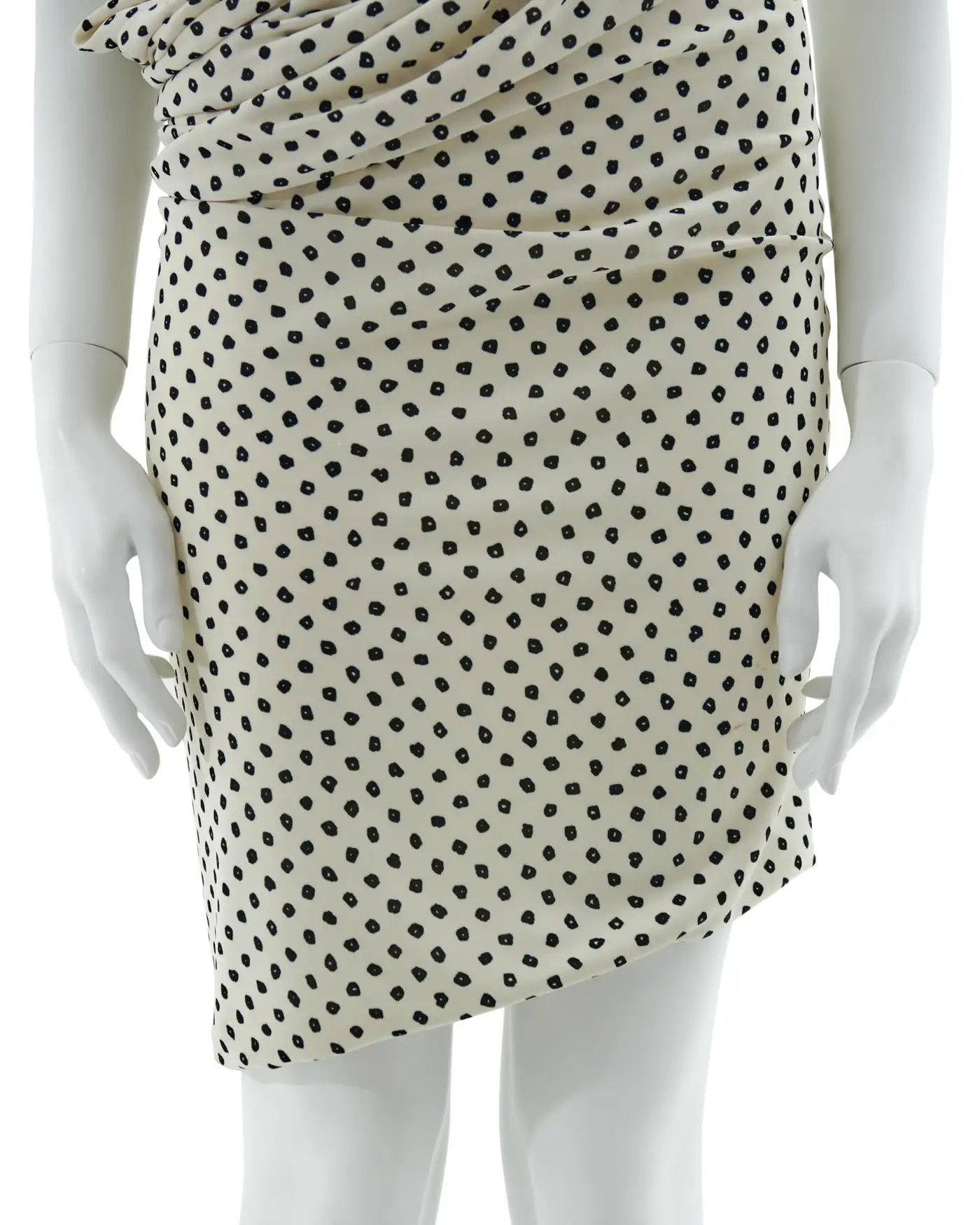 Balenciaga Resort 2009 Black and white printed asymmetric dress Size M / US 6-8 / IT 42-44 - 6 Thumbnail