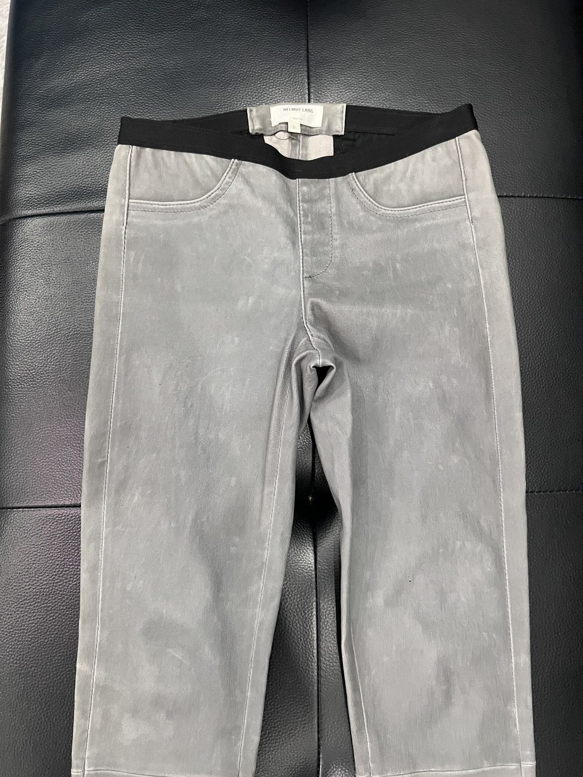 Helmut Lang Helmut Lang Stretch Lambskin Leather Pants Size US 28 / EU 44 - 4 Thumbnail