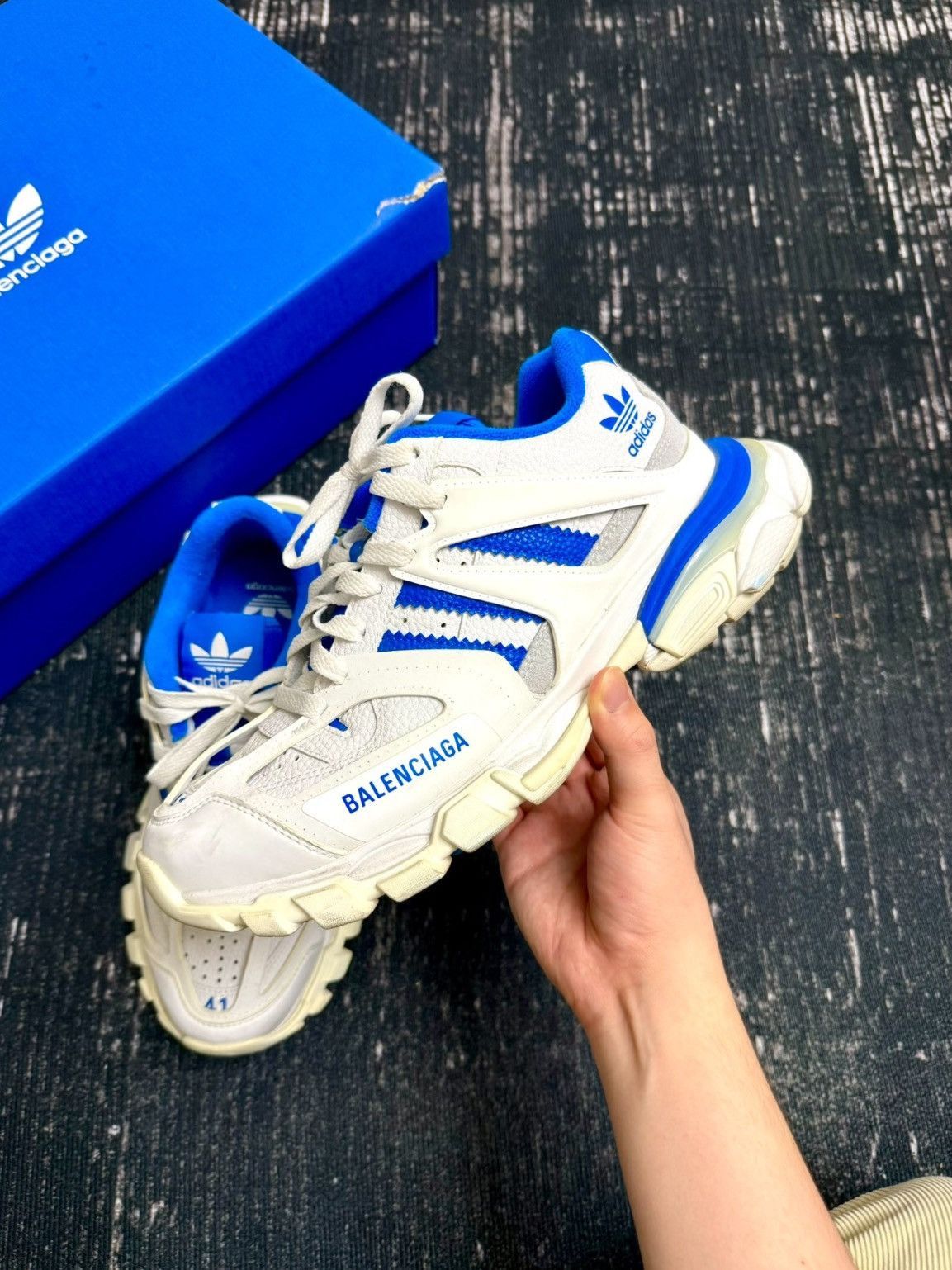Adidas Balenciaga x Adidas Original Track-2505 Size US 8 / EU 41 - 2 Thumbnail