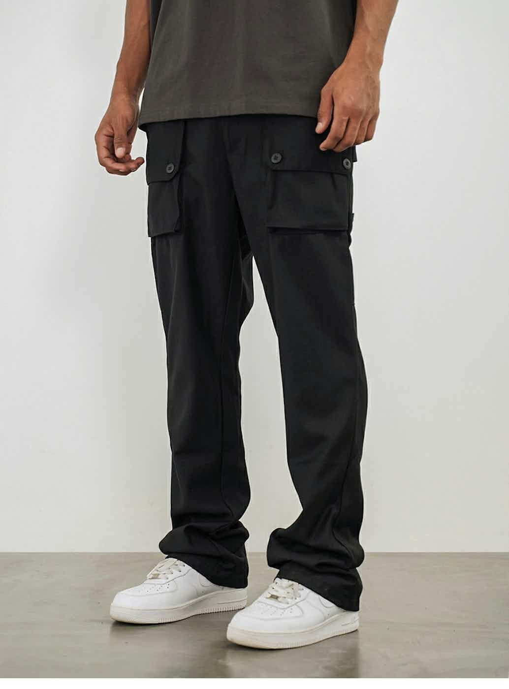 function tactical flared cargo pants
