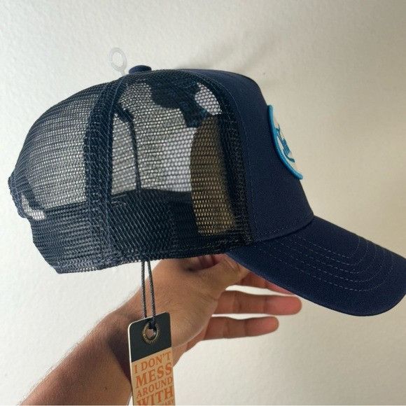 Designer × Von Dutch NWT VON DUTCH NAVY BLACK TRUCKER HAT Size ONE SIZE - 4 Thumbnail