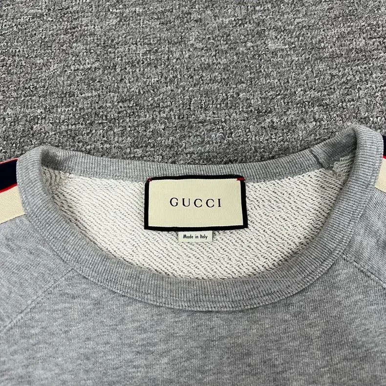 Gucci Gucci String Logo Gray Round-neck Sweatshirt Size US M / EU 48-50 / 2 - 6 Thumbnail