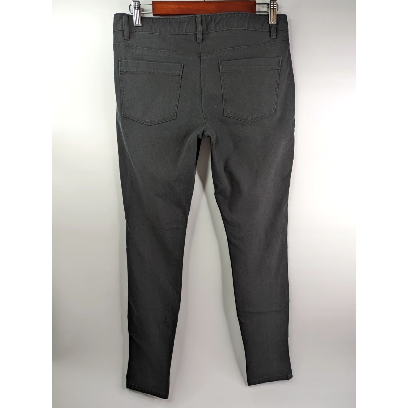 Theory Theory Black Pants Slim Fit Stretch Zip Pockets Womens Size 8 Cotton Blend Skinny Dress Pants Ankle Zip Regular Dept Women 8 Pants Size 30" / US 8 / IT 44 - 4 Thumbnail