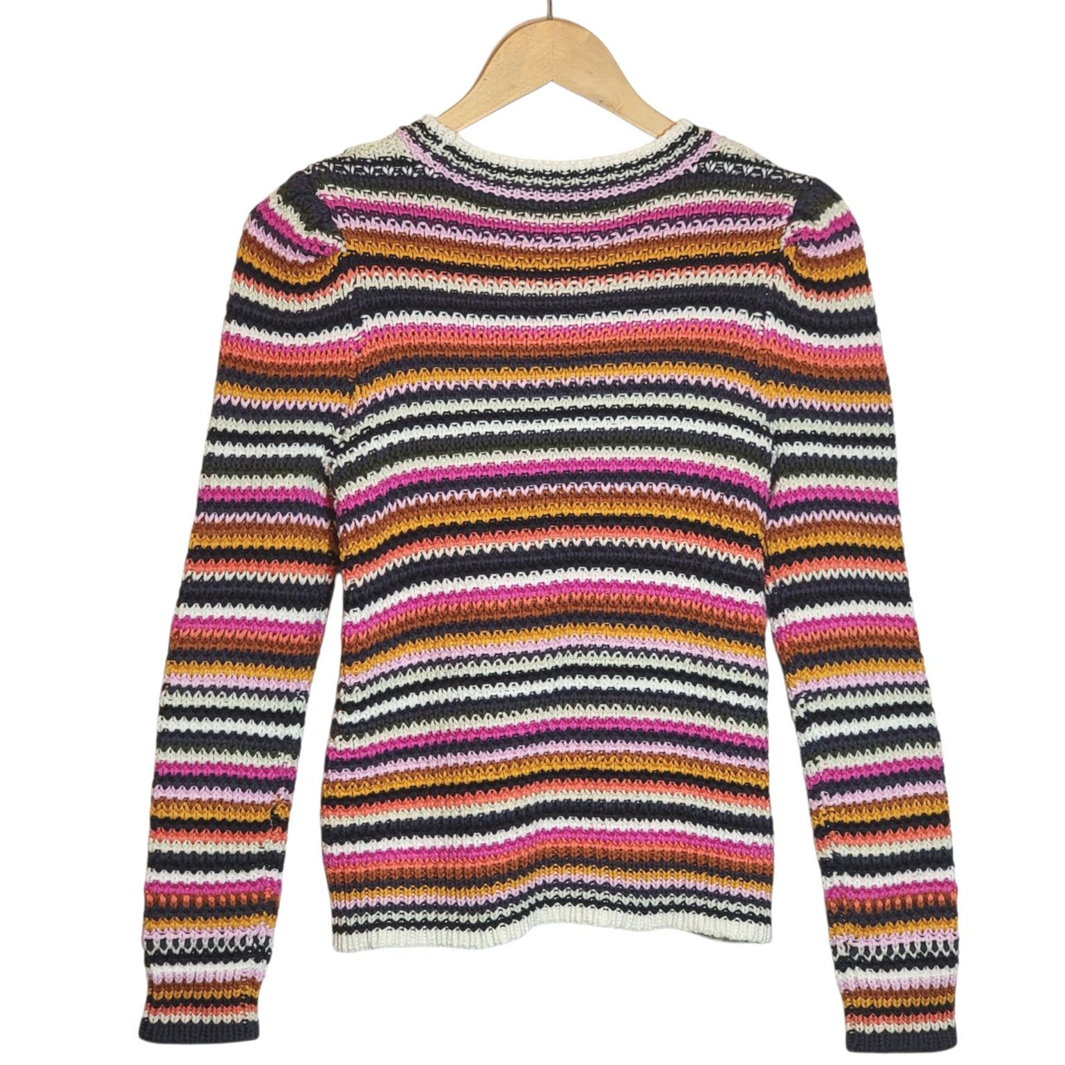 Marie Oliver Marie Oliver Rainbow Stripe Knit Pullover Sweater XS Size XS / US 0-2 / IT 36-38 - 7 Thumbnail
