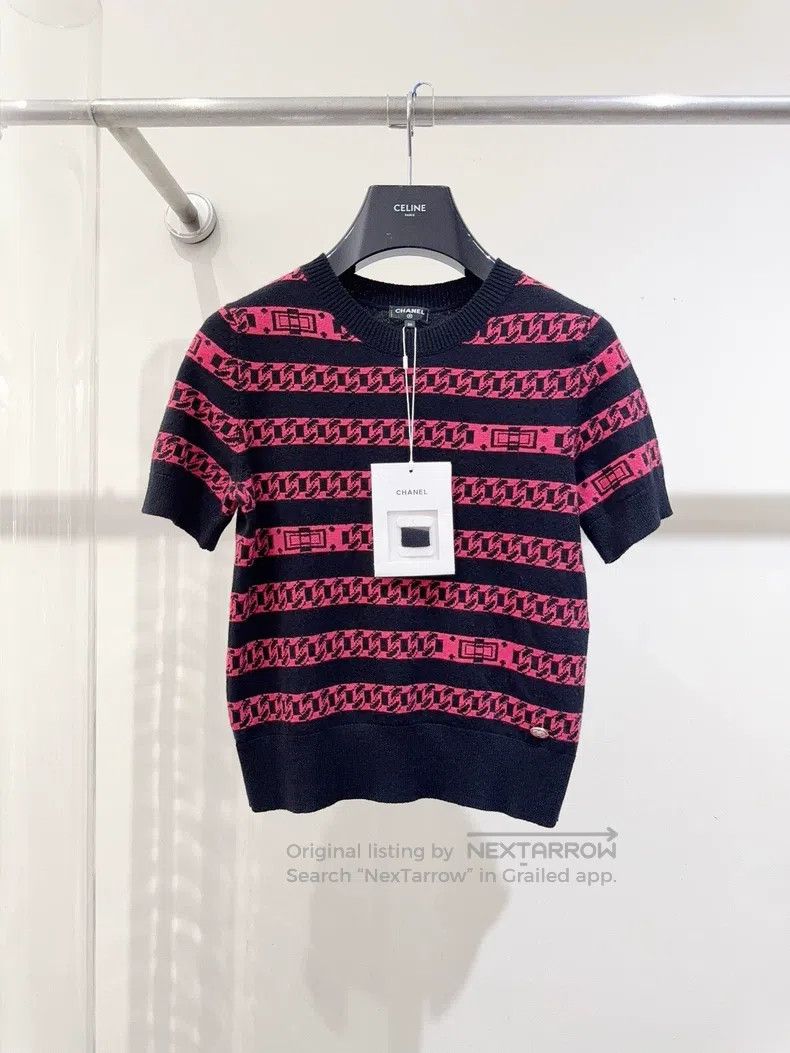 Chanel Chanel Knitted short sleeves Size XS / US 0-2 / IT 36-38 - 1 Thumbnail