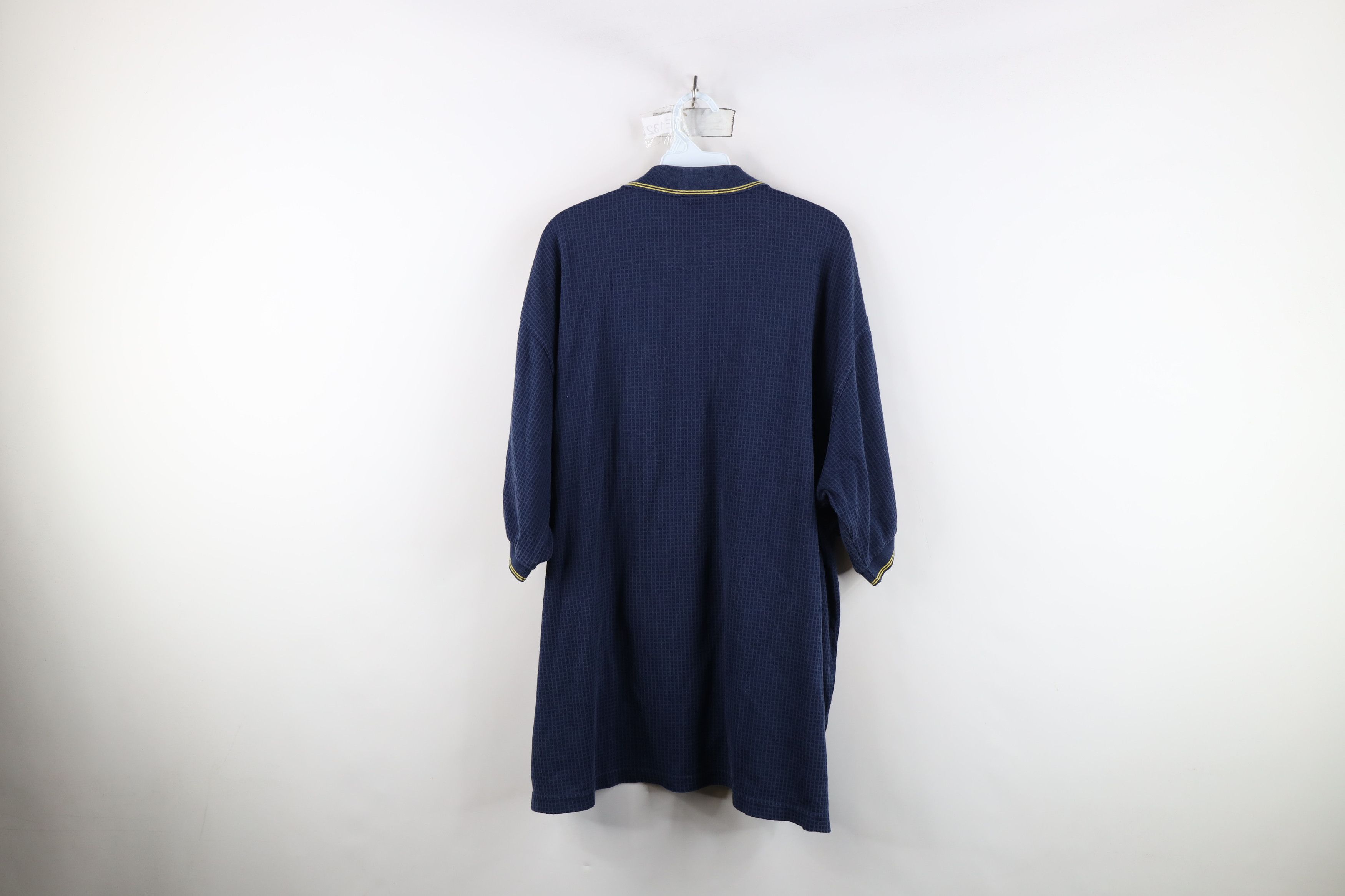 Nike Vintage Nike Mini Swoosh University of Michigan Thermal Polo Size US XXL / EU 58 / 5 - 12 Thumbnail