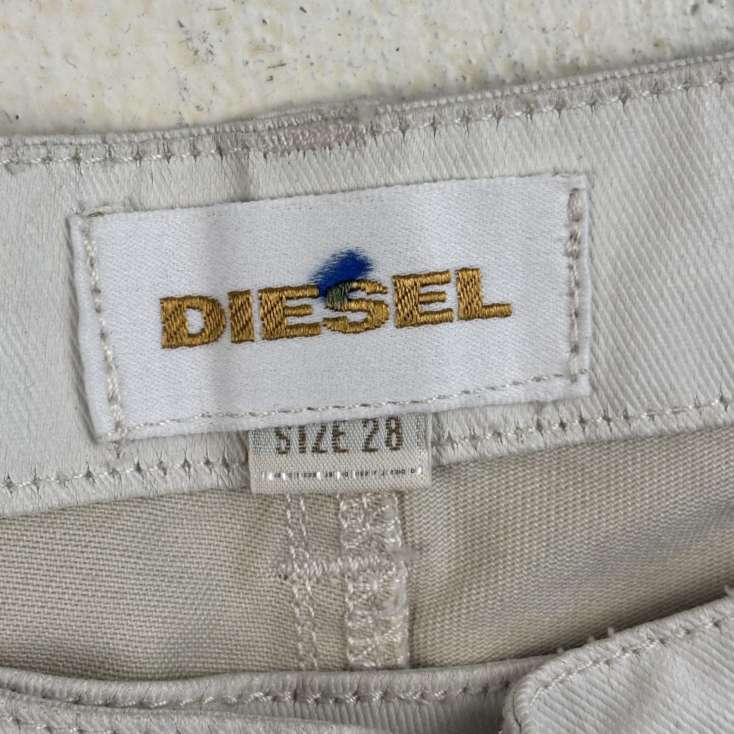 Diesel White Waxed Diesel Jeans Size US 41 - 7 Thumbnail