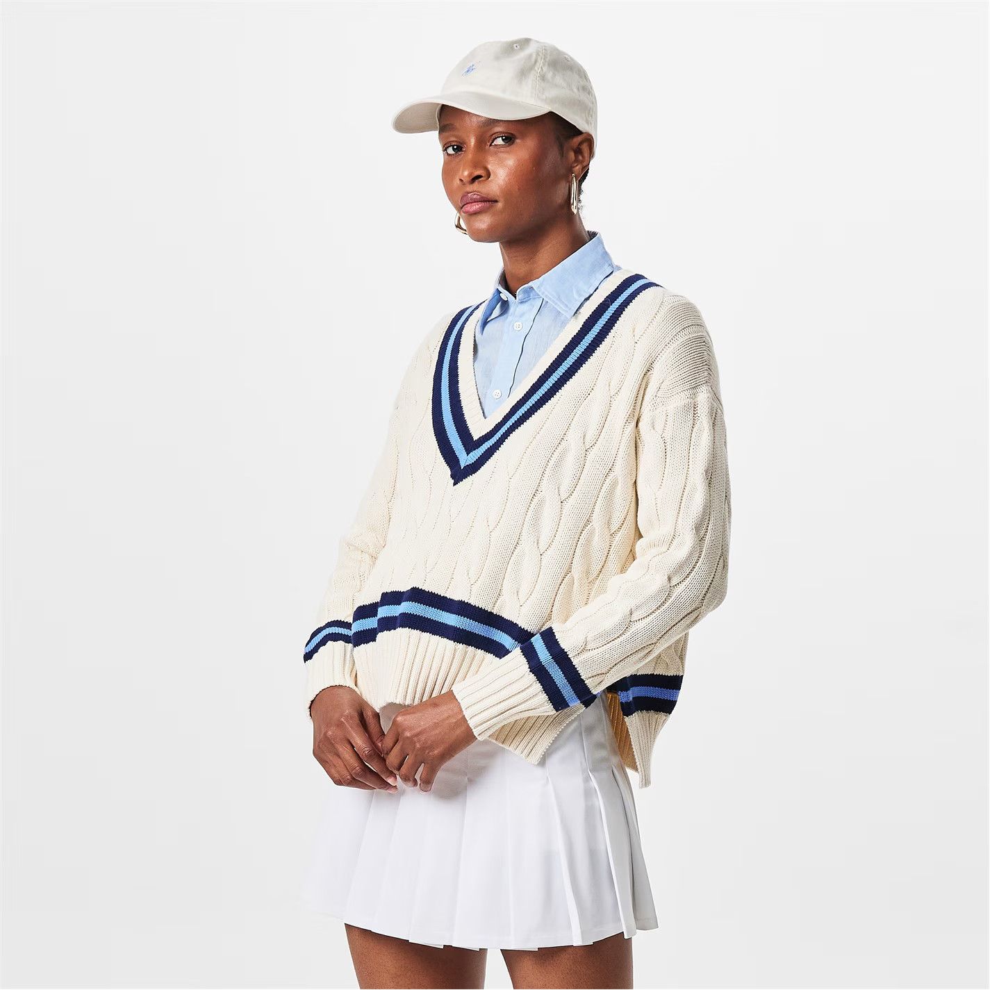 Polo Ralph Lauren o1g2r1mq0825 Cricket Sweater in Multicolor Size M / US 6-8 / IT 42-44 - 2 Thumbnail