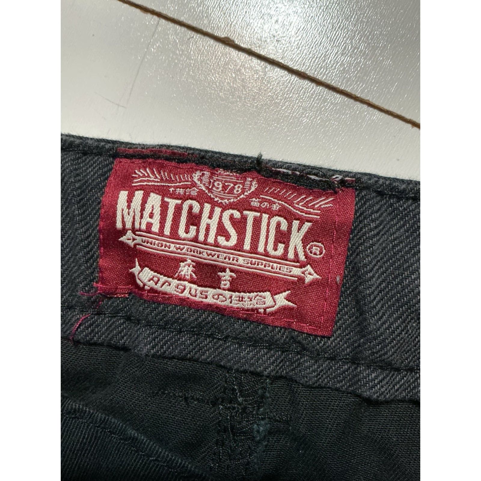 Vintage **Matchstick Workwear Black 8 Pocket Cargo Pants Men's 29** User: **Matchstick Workwear 8 Pocket Black Cargo Pants Men's 29** Size US 29 - 4 Thumbnail