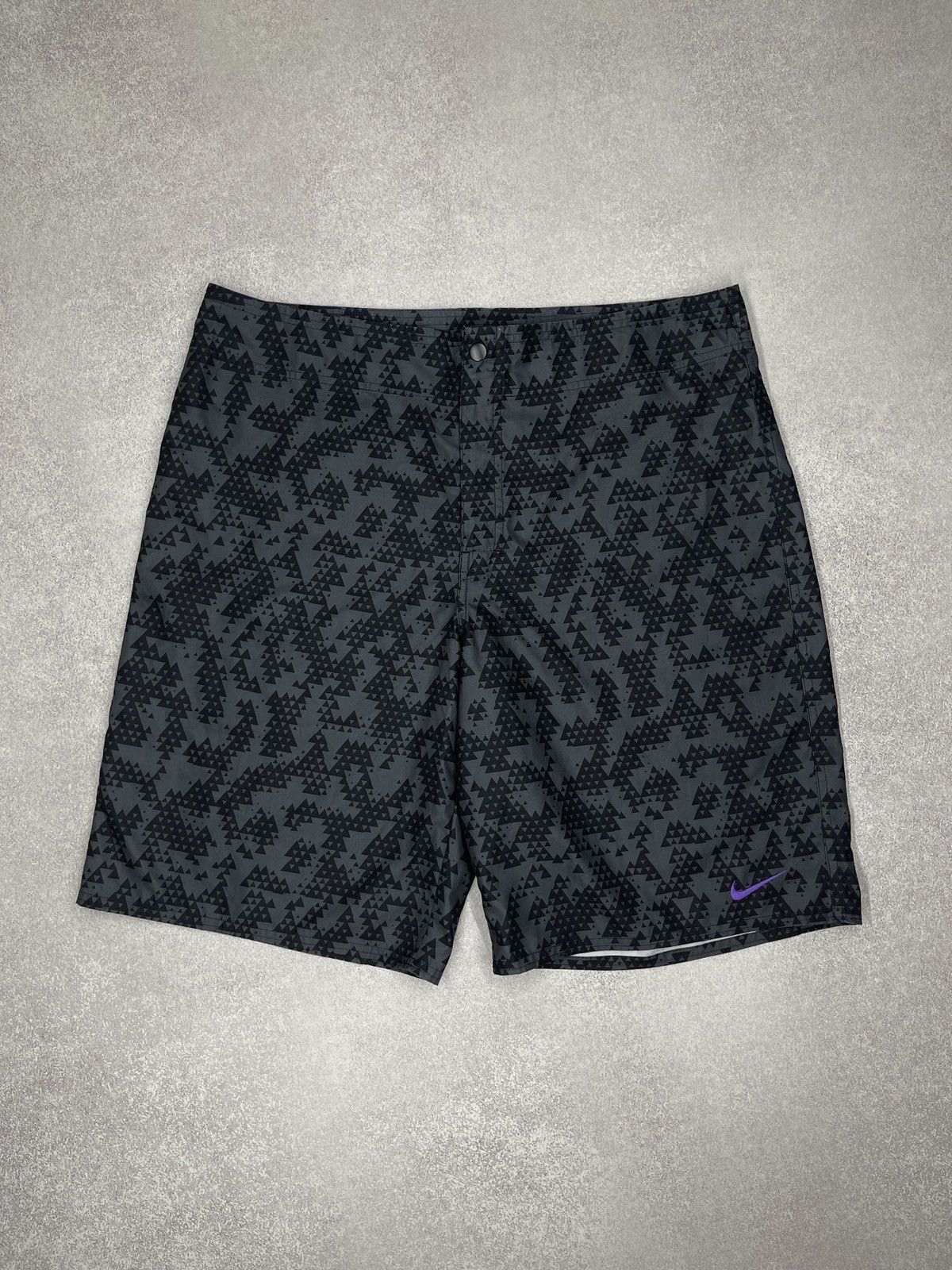 Nike Mens Nike Athletic Dept Geometric Board Shorts Swoosh Size US 34 / EU 50 - 2 Thumbnail