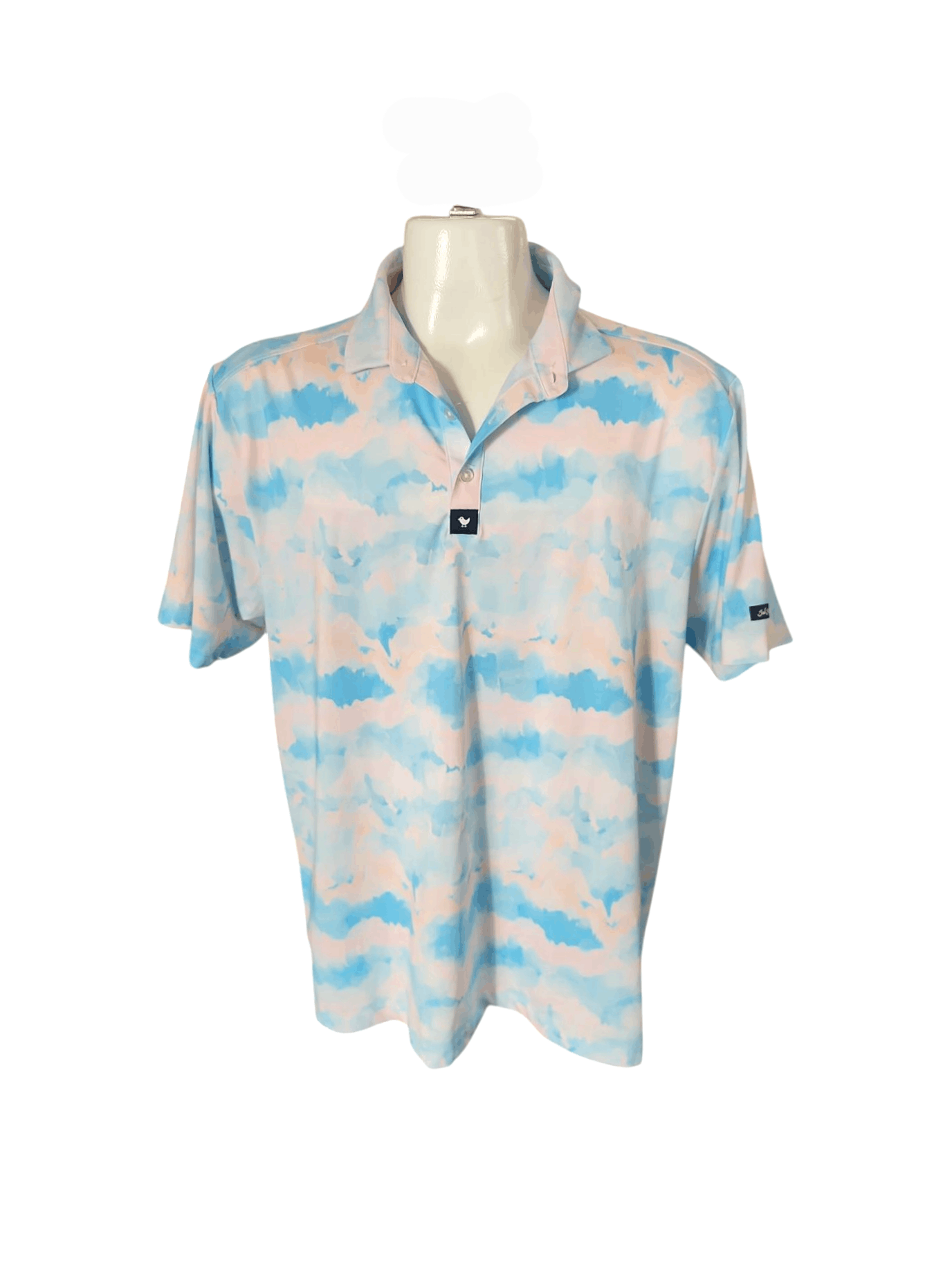 Bad Birdie Bad Birdie Cotton Caddy Golf Polo XL watercolor multicolored Size US XL / EU 56 / 4 - 1 Thumbnail