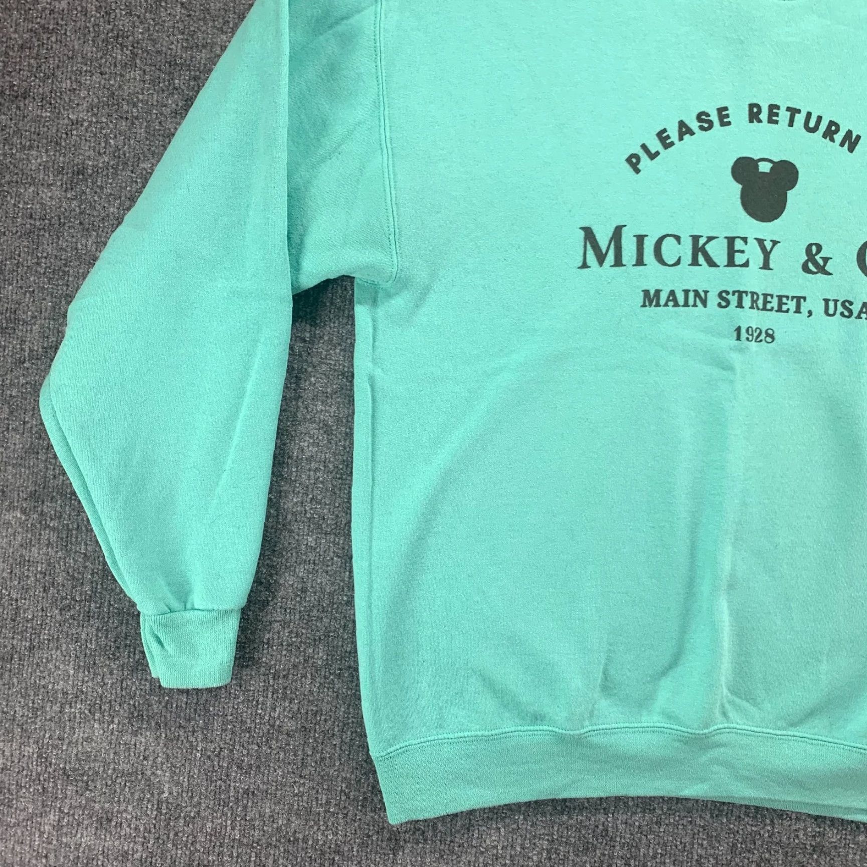 Jerzees VINTAGE Jerzees Nublend Sweatshirt Womens Large Blue Pullover Mickey & Co Graphic Print Size L / US 10 / IT 46 - 6 Thumbnail